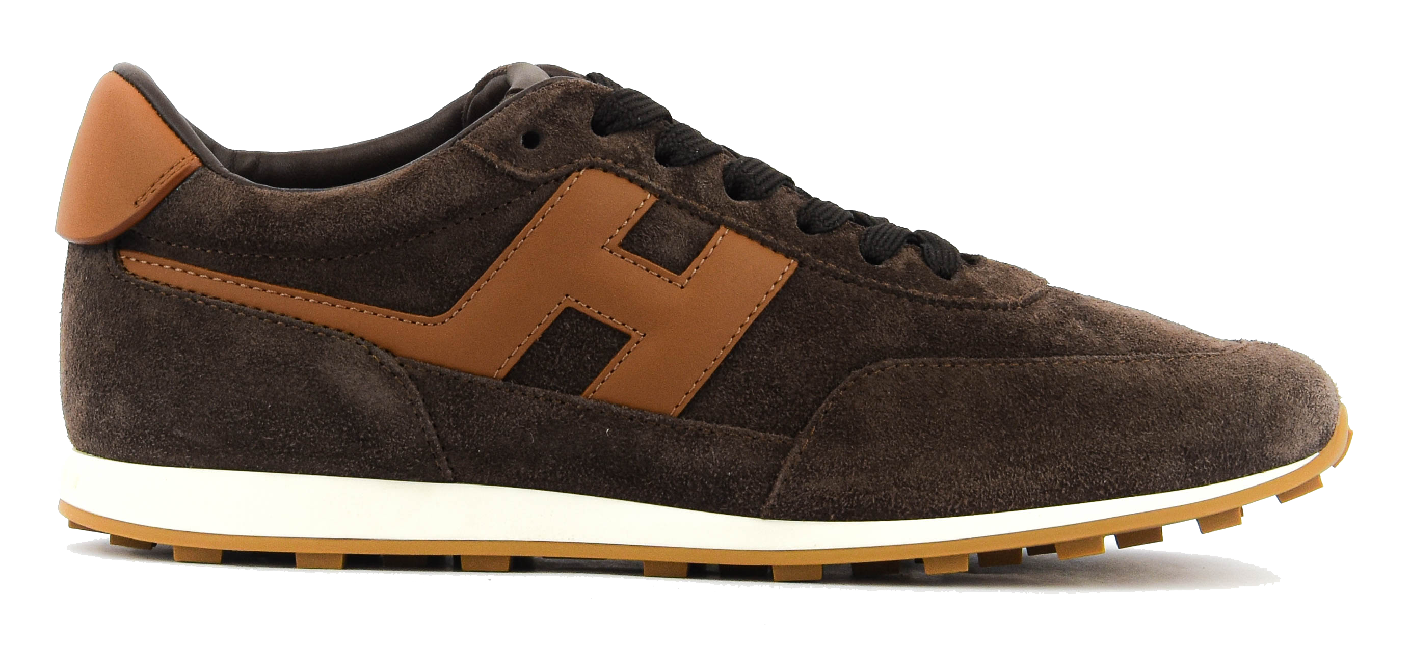 HOGAN ATHLETIC SNEAKER BROWN suede