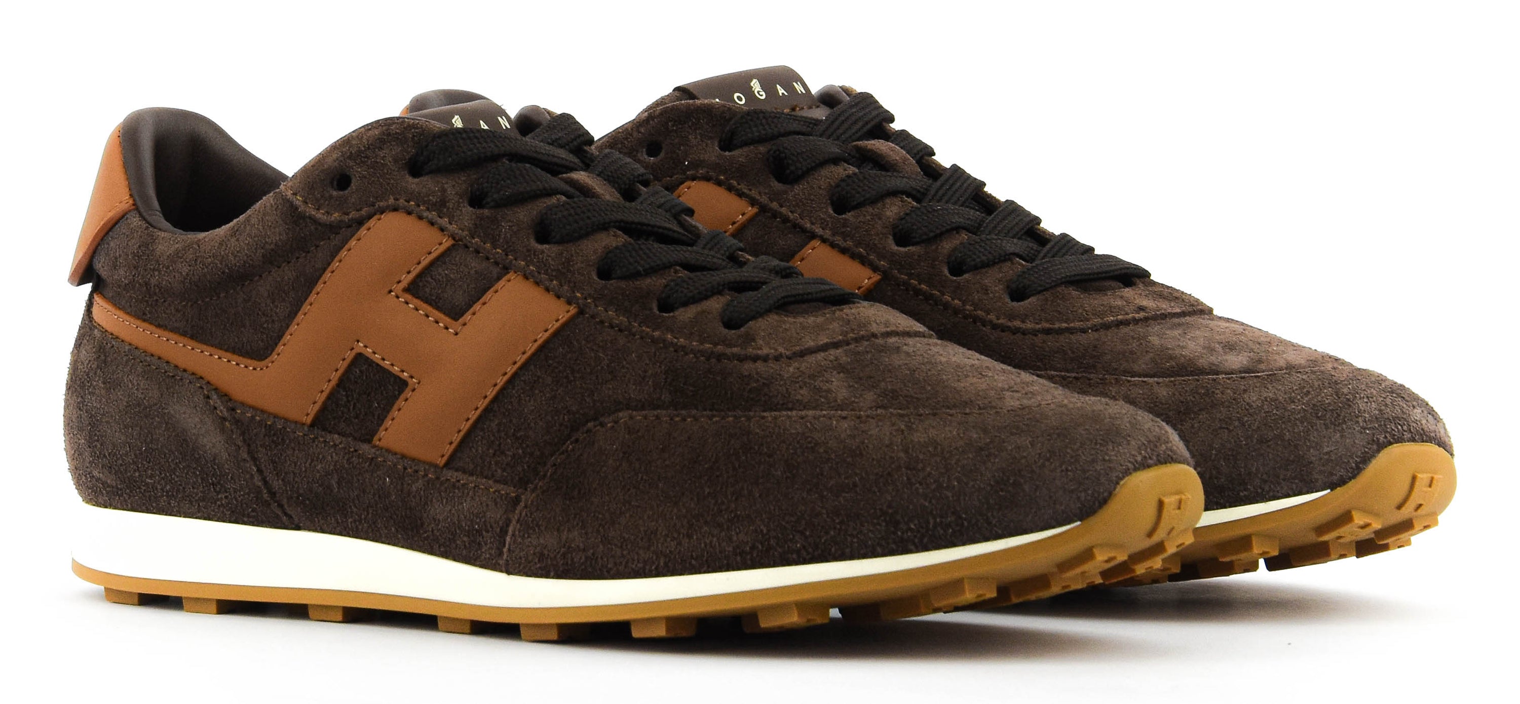 HOGAN ATHLETIC SNEAKER BROWN SUEDE