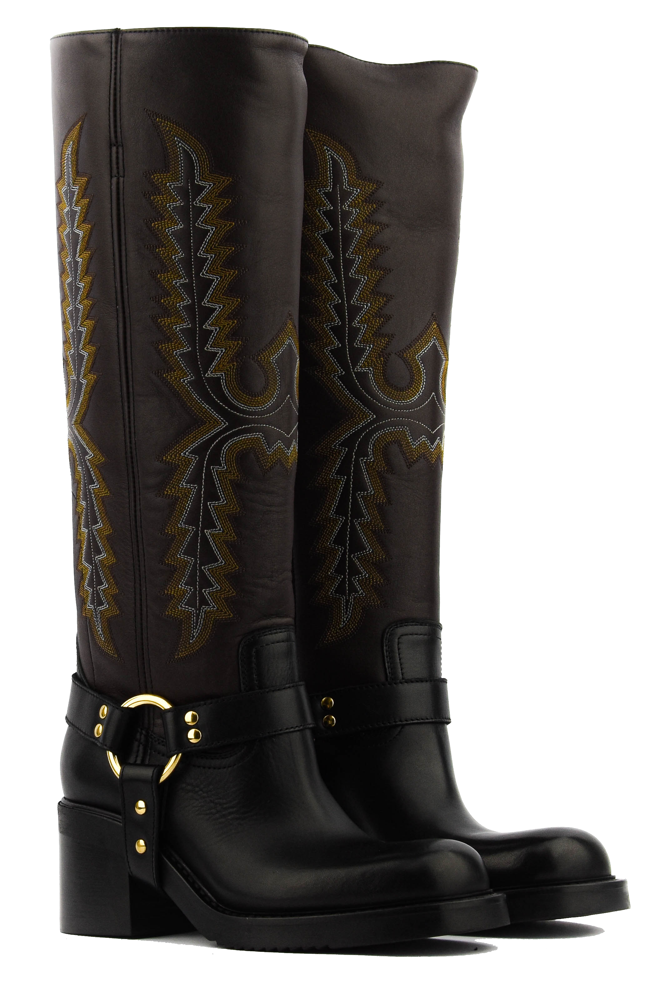 ELENA IACHI ICONIC BOOT BLACK BROWN