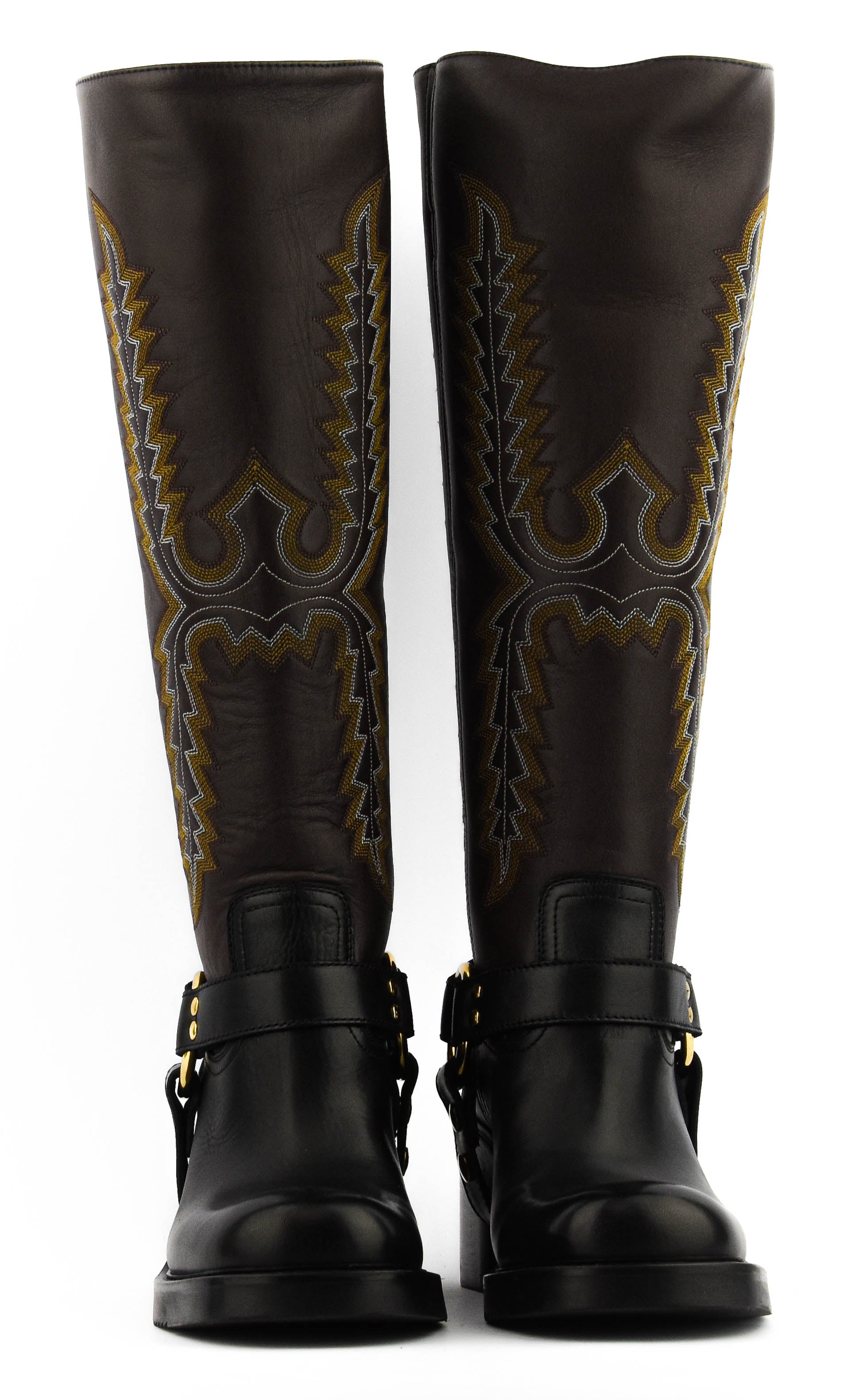 ELENA IACHI ICONIC BOOT BLACK BROWN