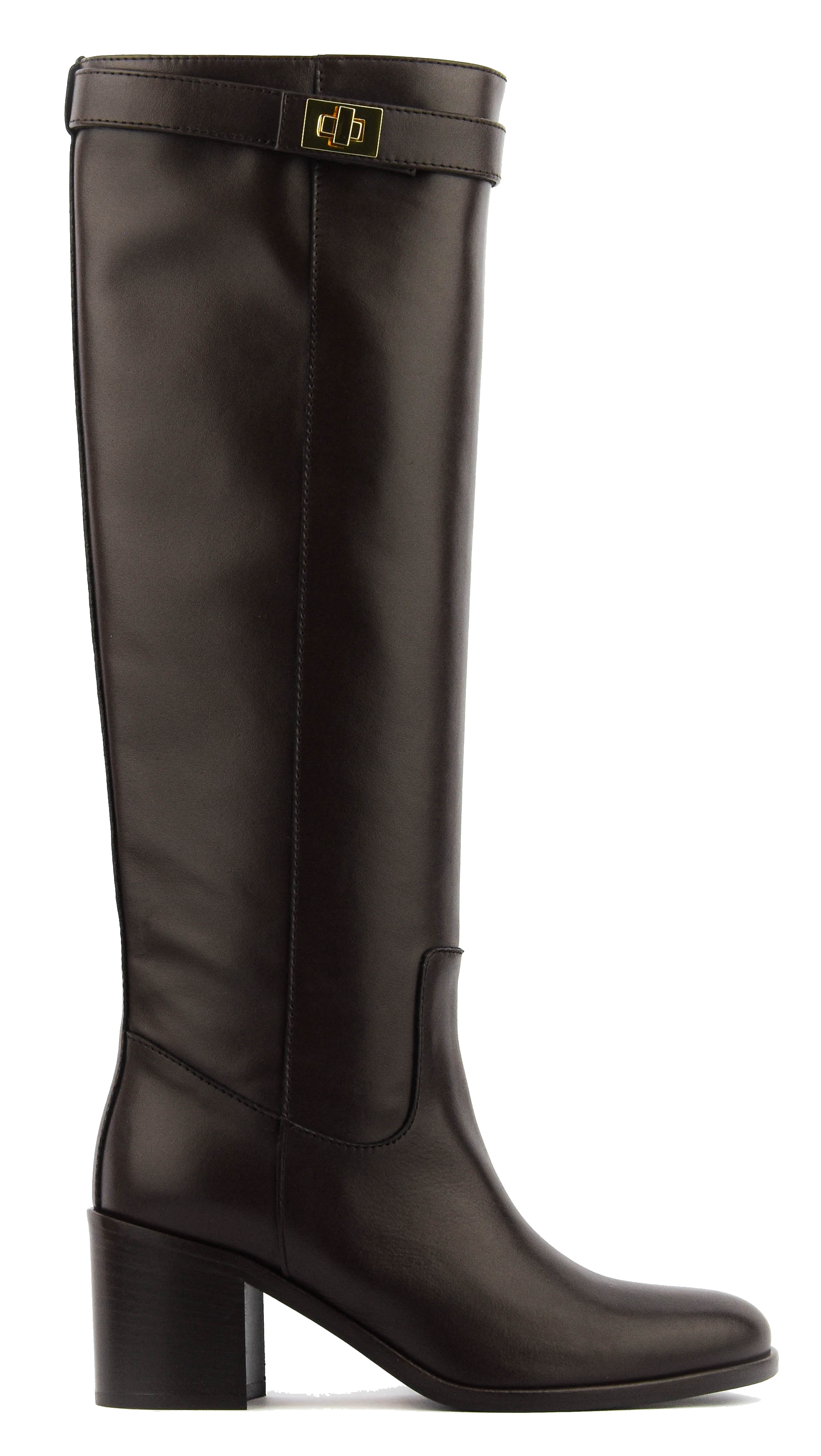 PAUL WARMER LOCK LONG BOOT BROWN/gold