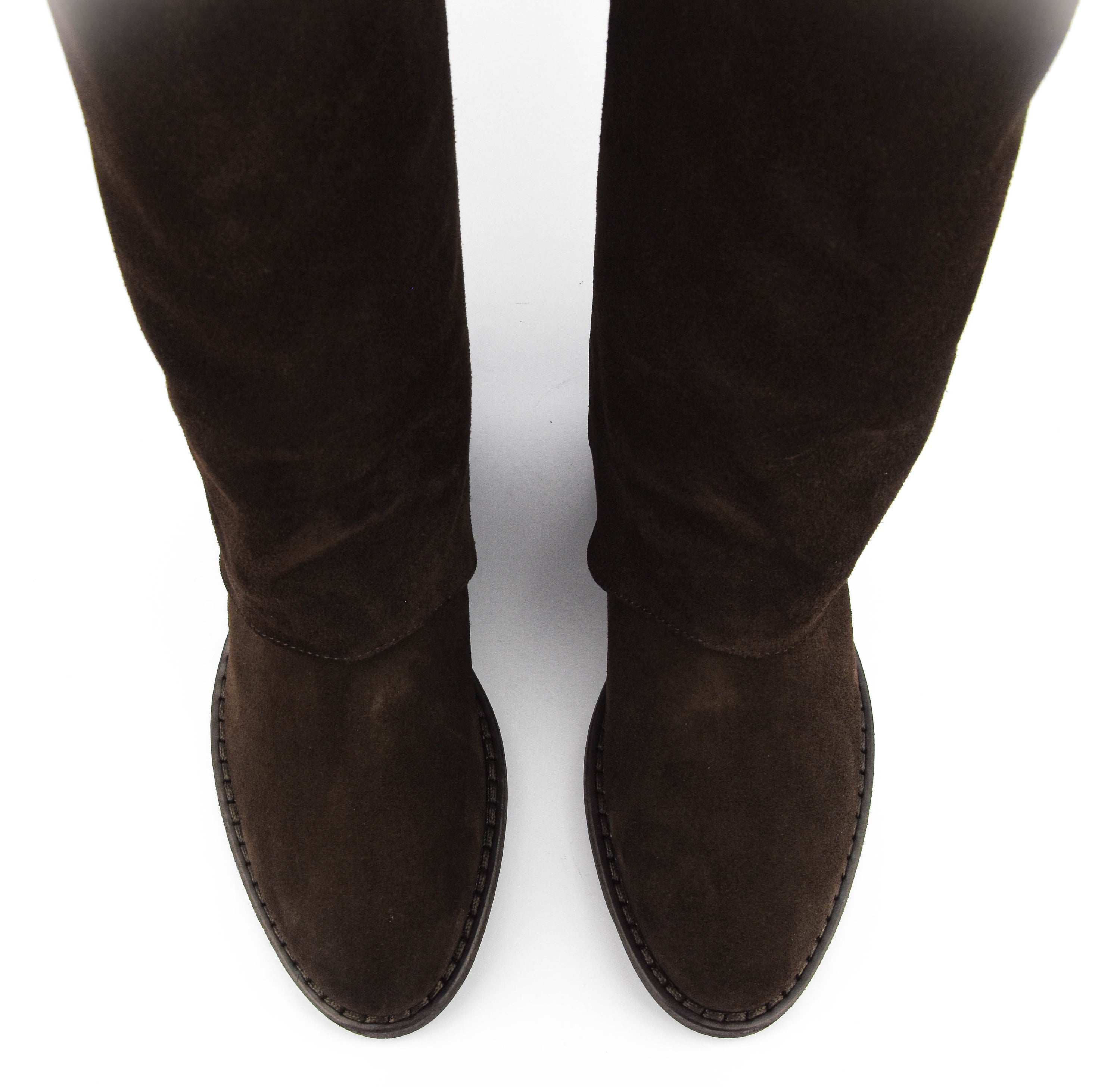 PAUL WARMER HOODED BOOTIE BROWN SUEDE