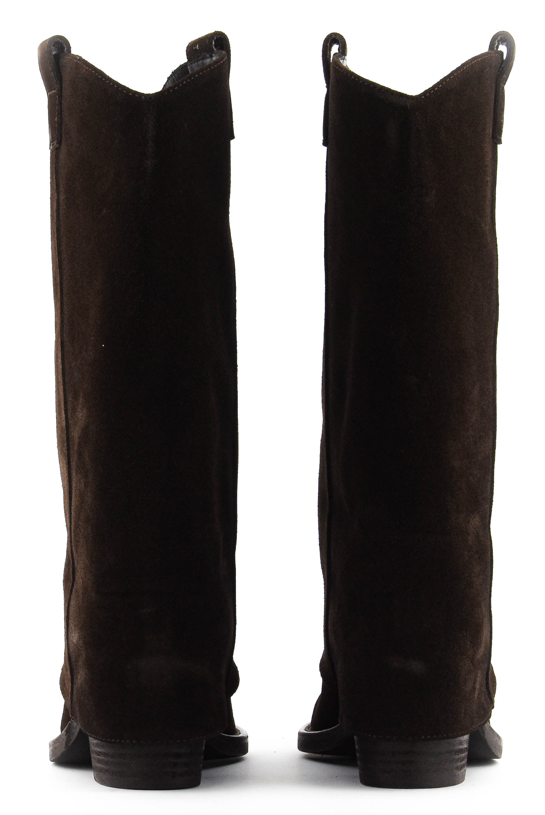 PAUL WARMER HOODED BOOTIE BROWN SUEDE