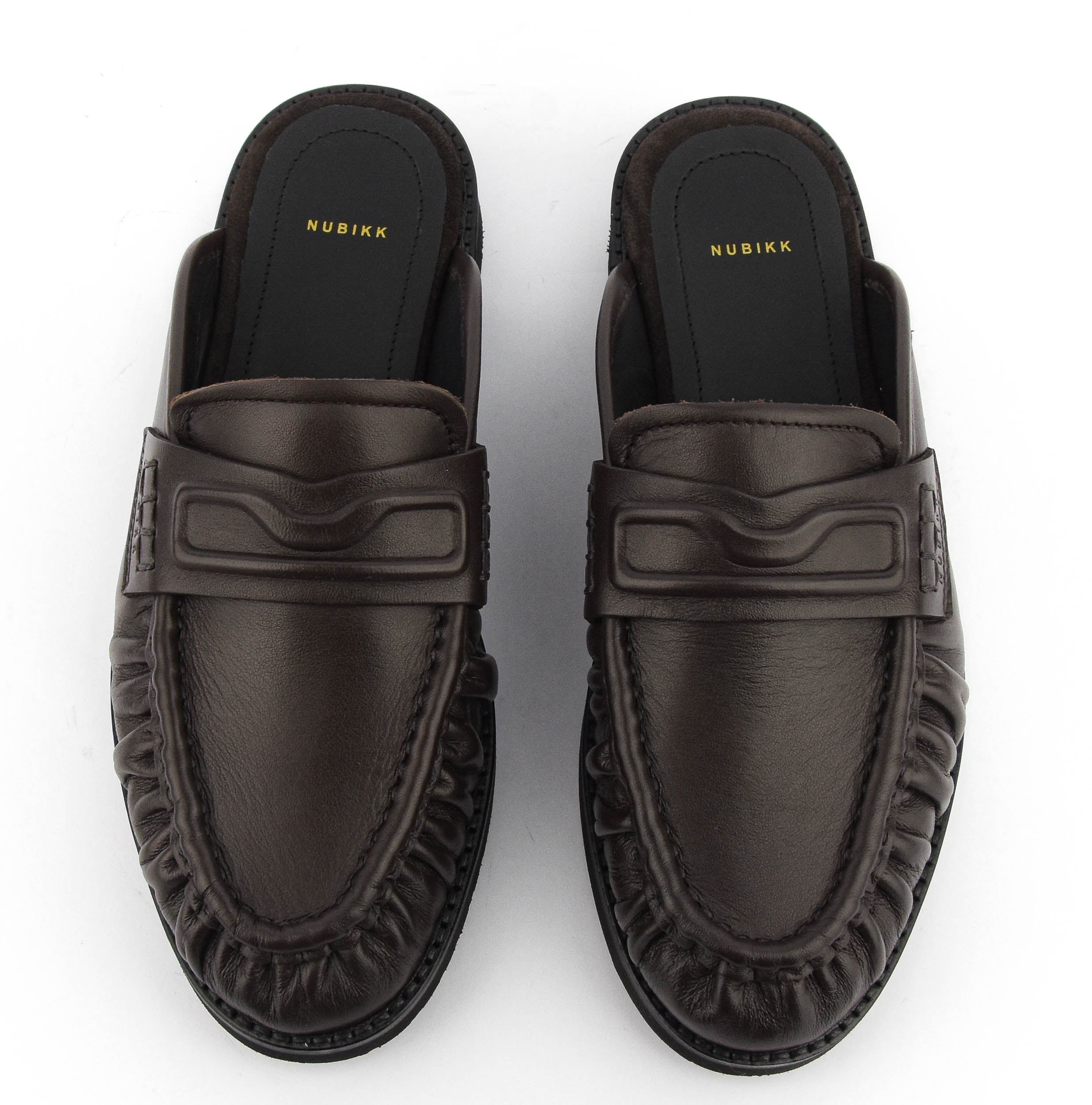 NUBIKK JONES MULE DARK BROWN
