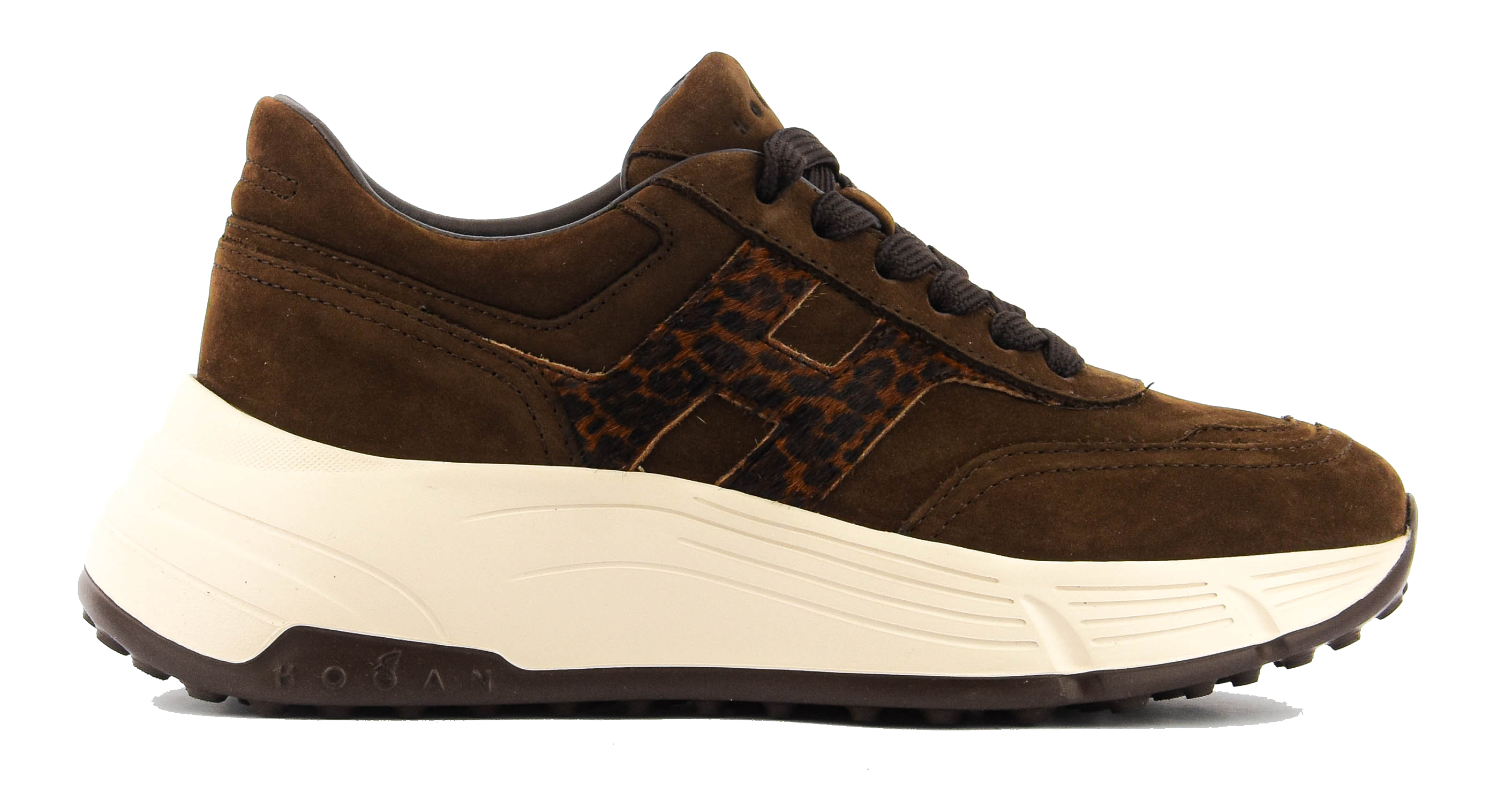HOGAN HI-FI BROWN LEOPARD