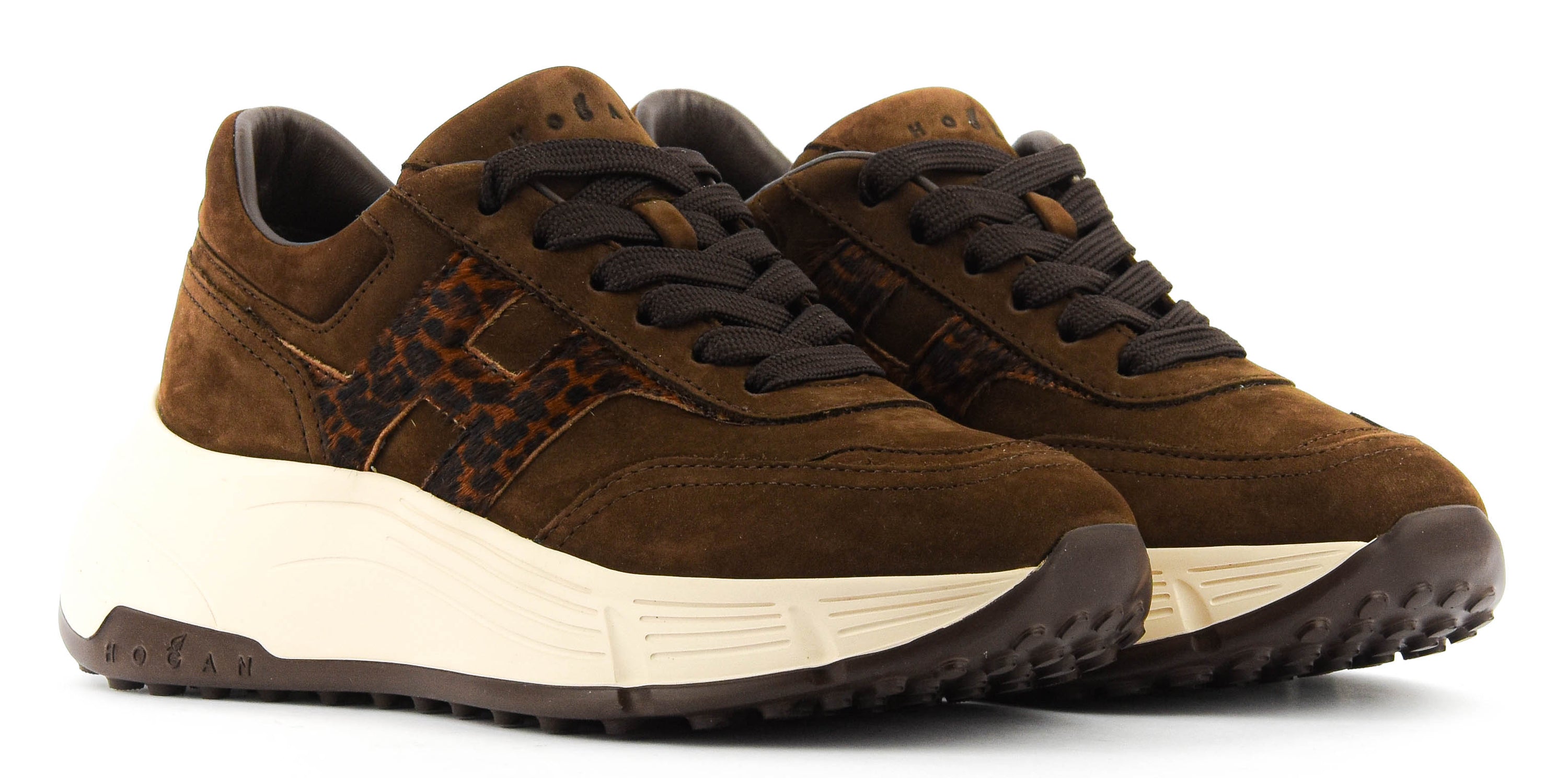 HOGAN HI-FI BROWN LEOPARD