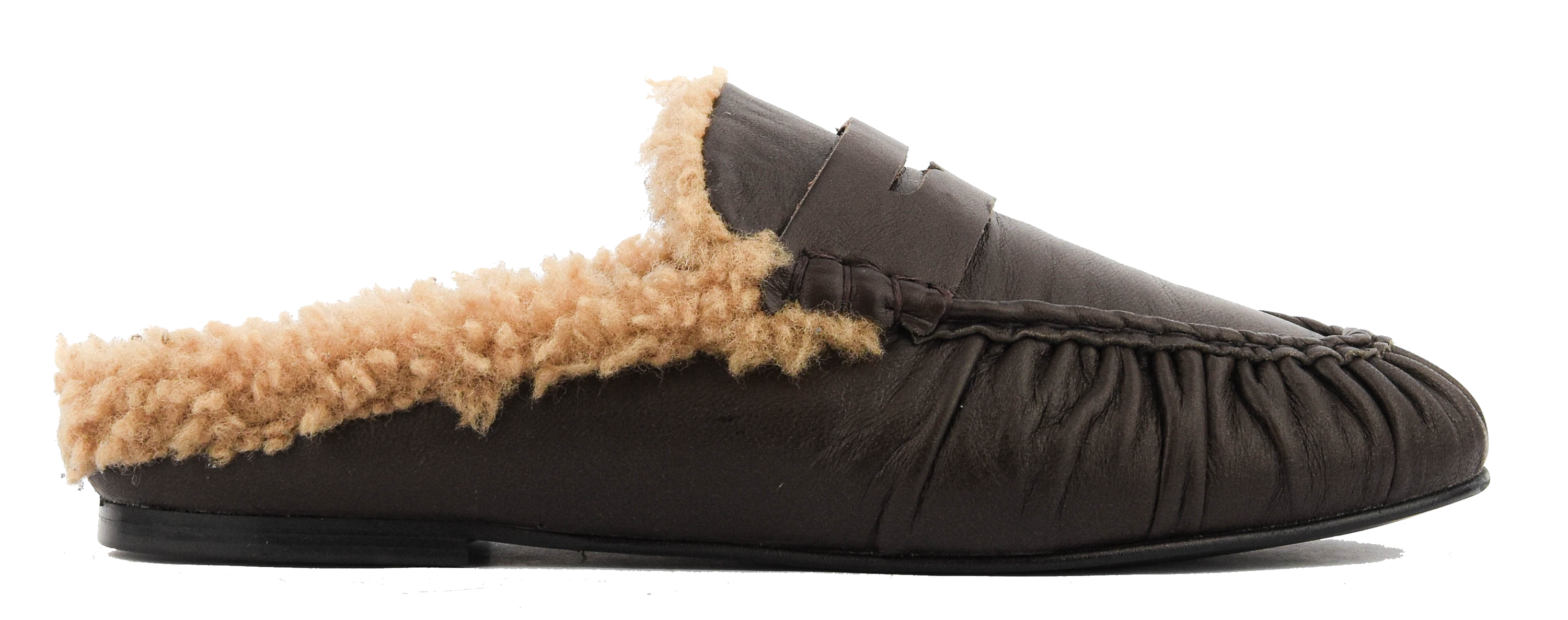 TORAL PIPER LOAFER MULE PIPER DARK BROWN