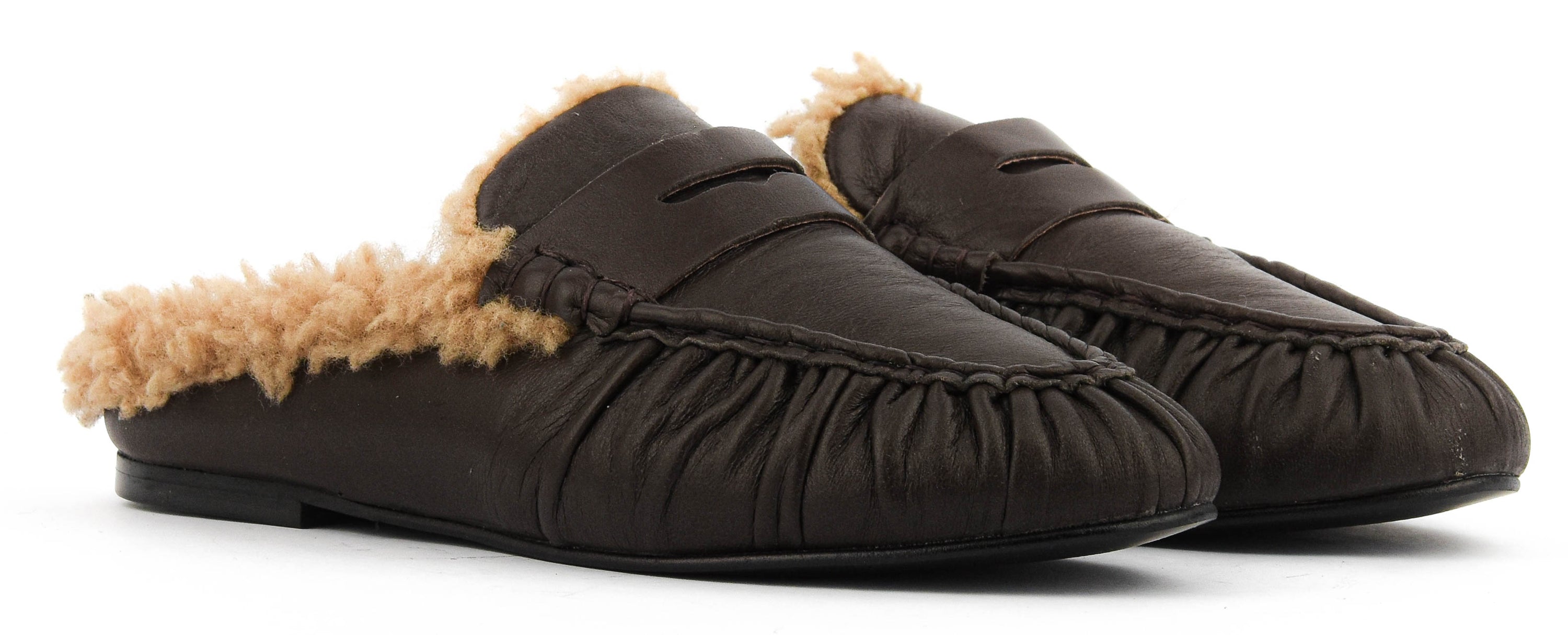 TORAL PIPER LOAFER MULE PIPER DARK BROWN