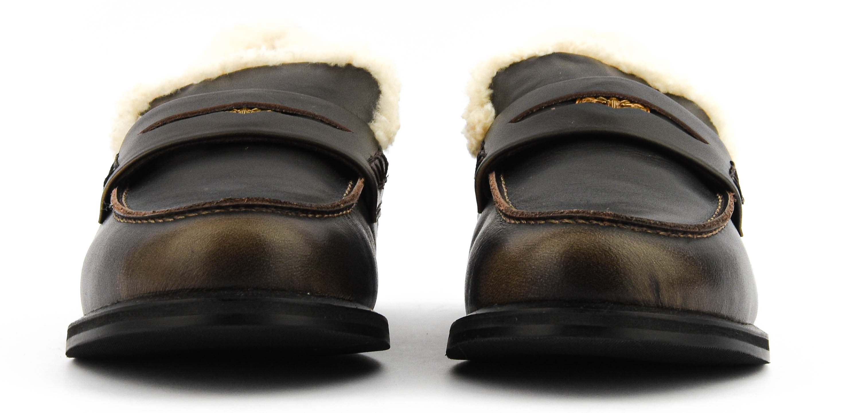 TORAL NOA LOAFER SHEARLING DARK BROWN