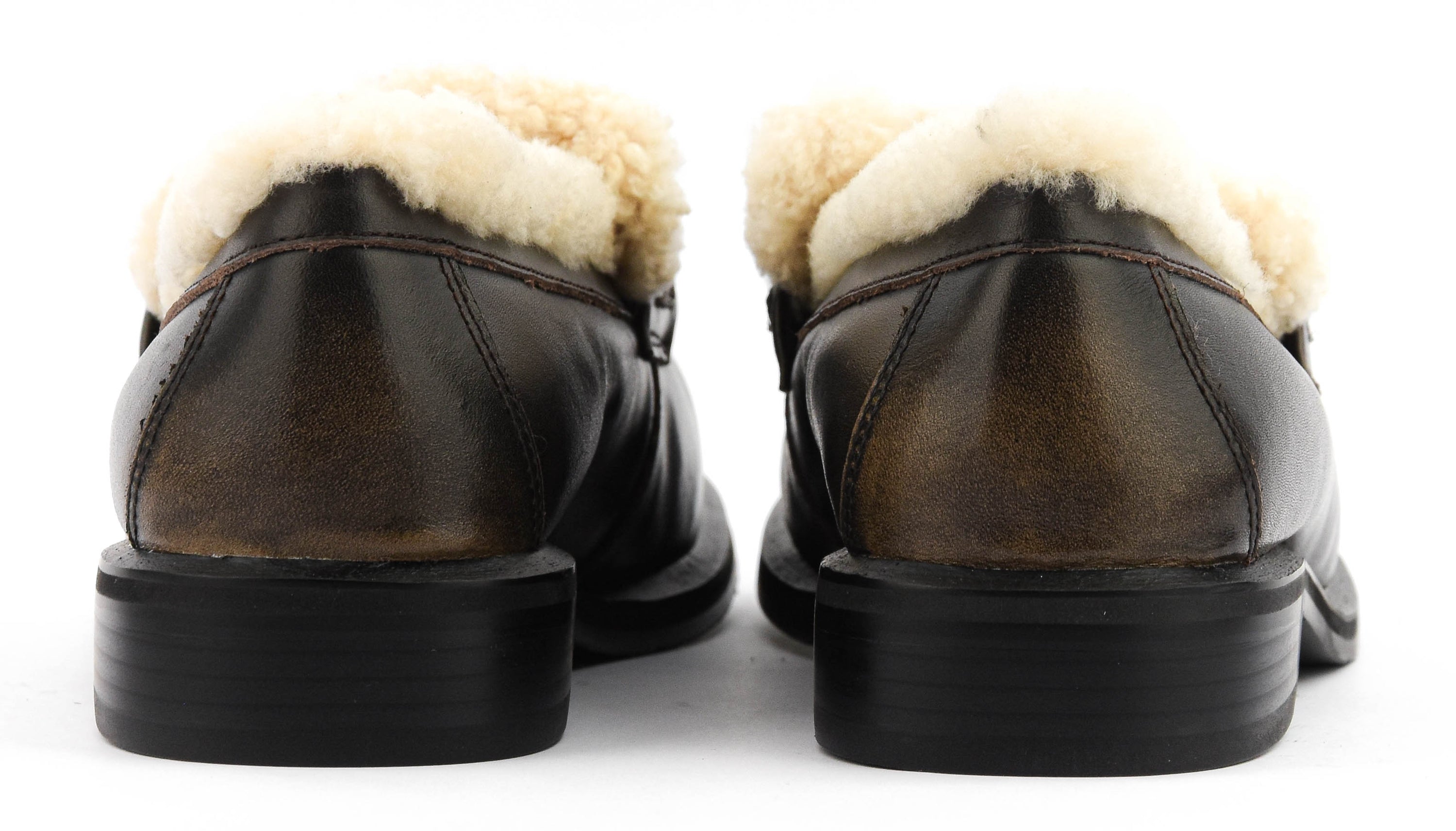TORAL NOA LOAFER SHEARLING DARK BROWN