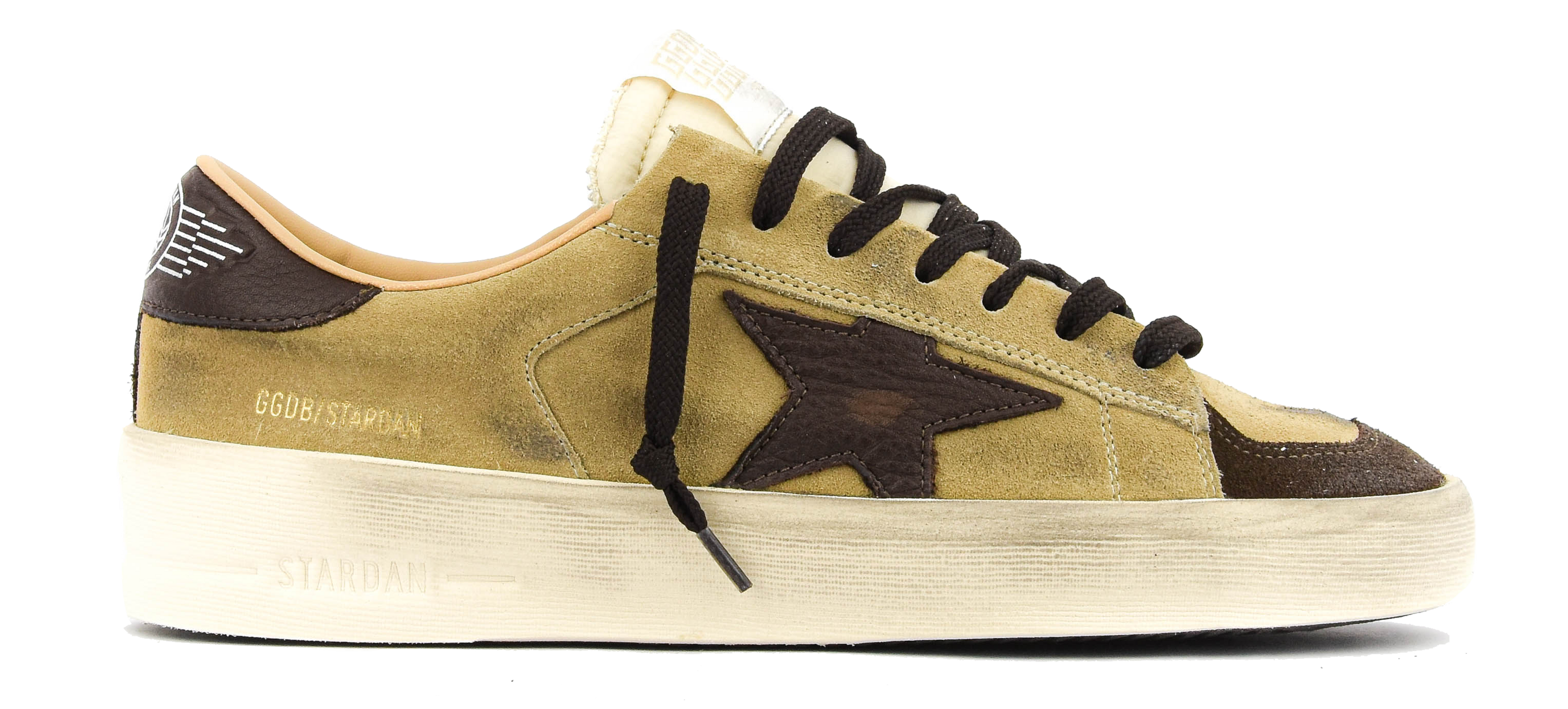 GOLDEN GOOSE STARDAN BEIGE BROWN WHITE