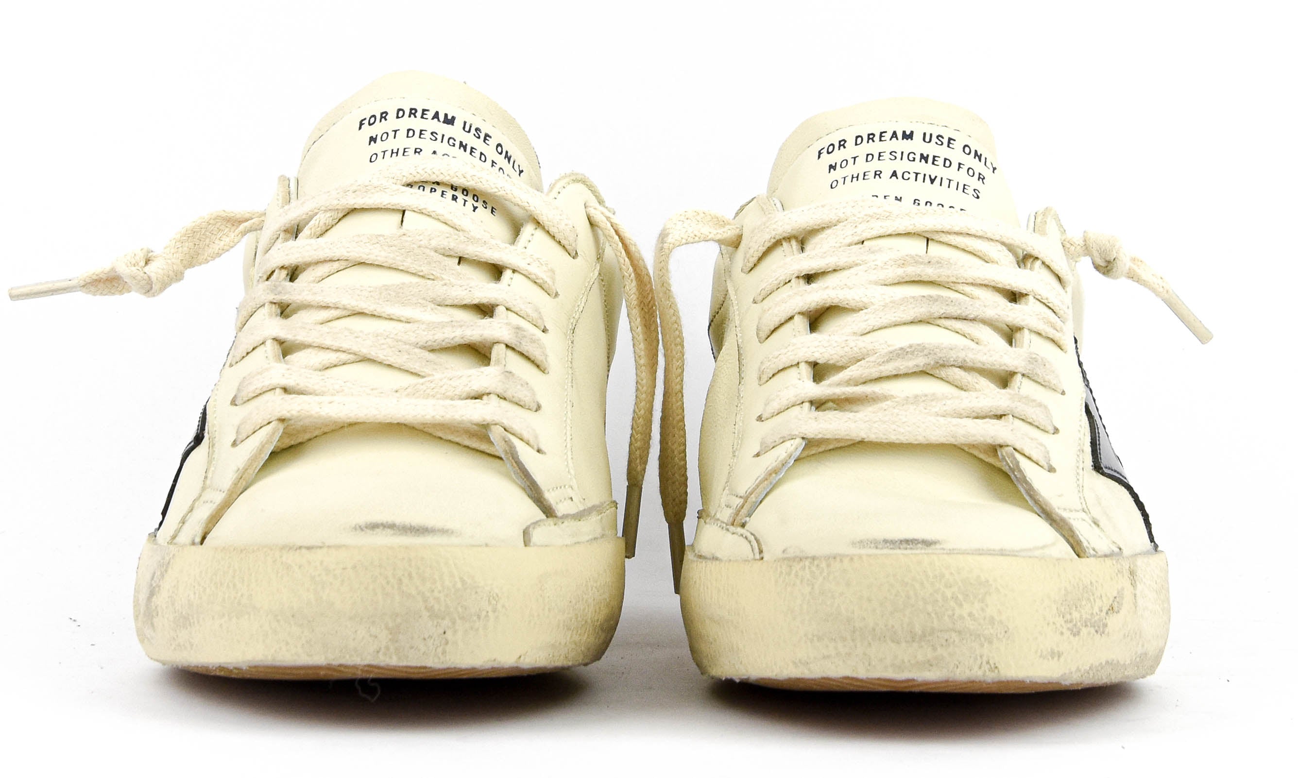 GOLDEN GOOSE SUPERSTAR BEIGE NIGHT BLUE