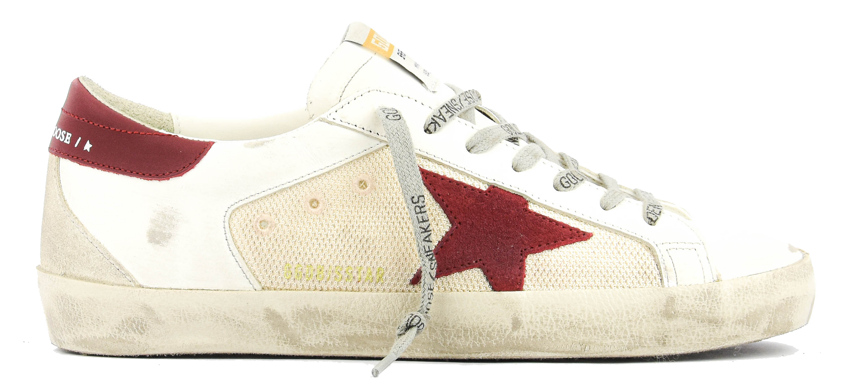 GOLDEN GOOSE SUPERSTAR WHITE RED