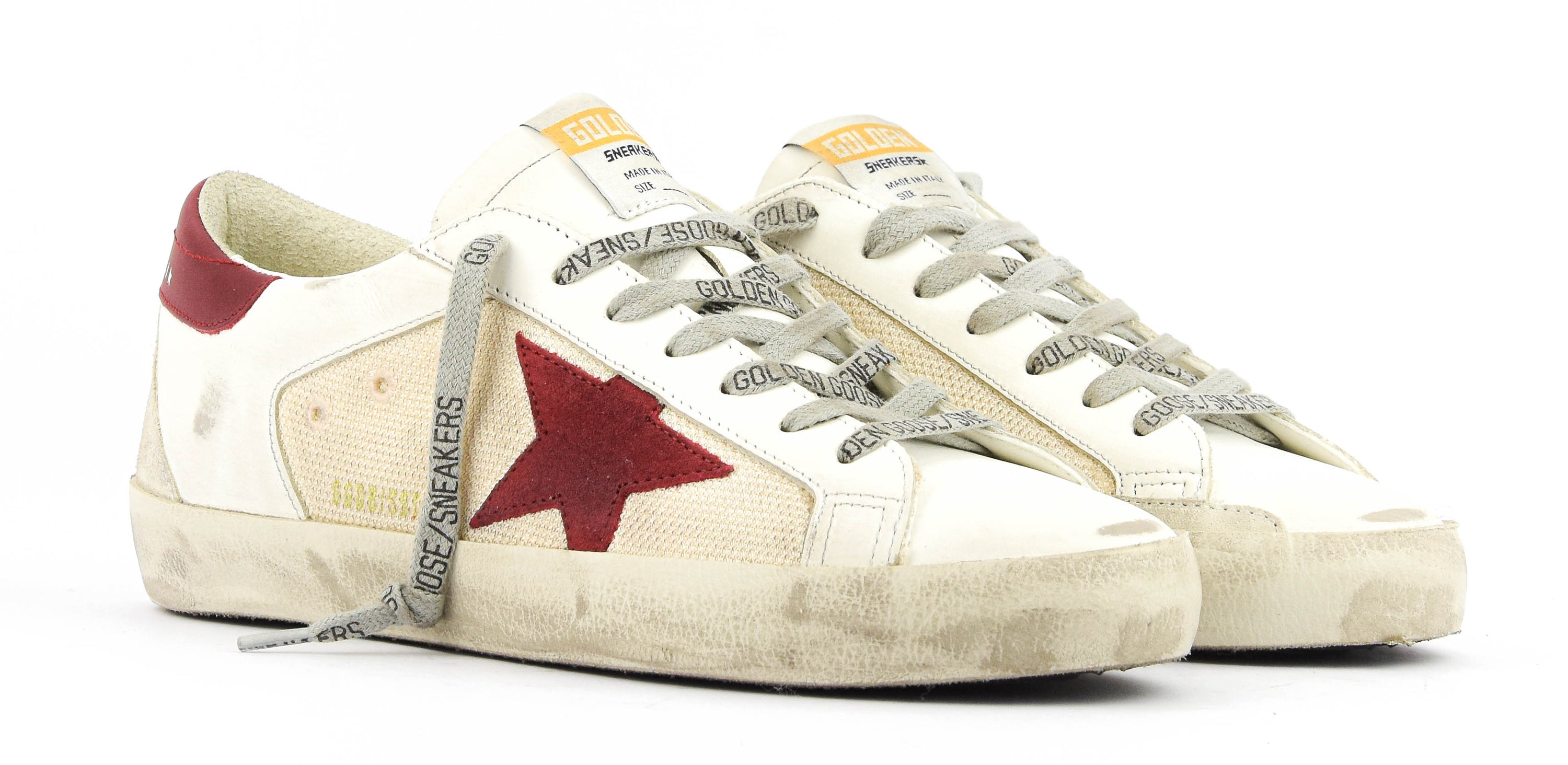 GOLDEN GOOSE SUPERSTAR WHITE RED