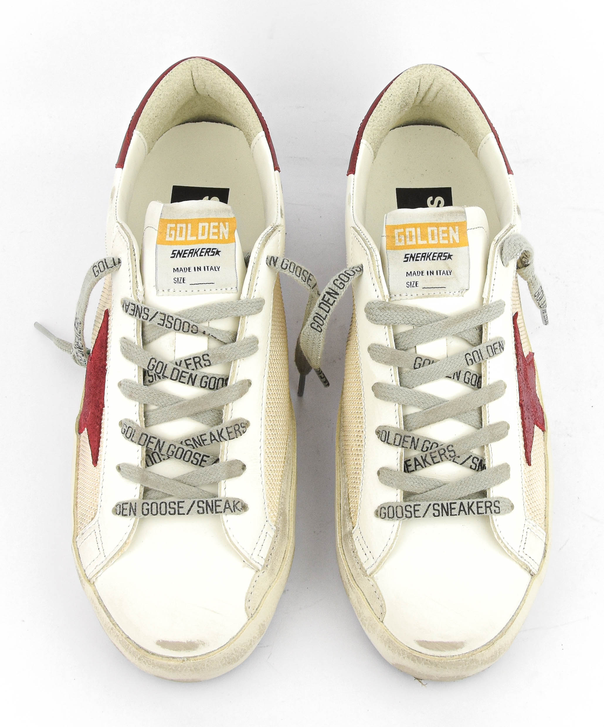 GOLDEN GOOSE SUPERSTAR WHITE RED