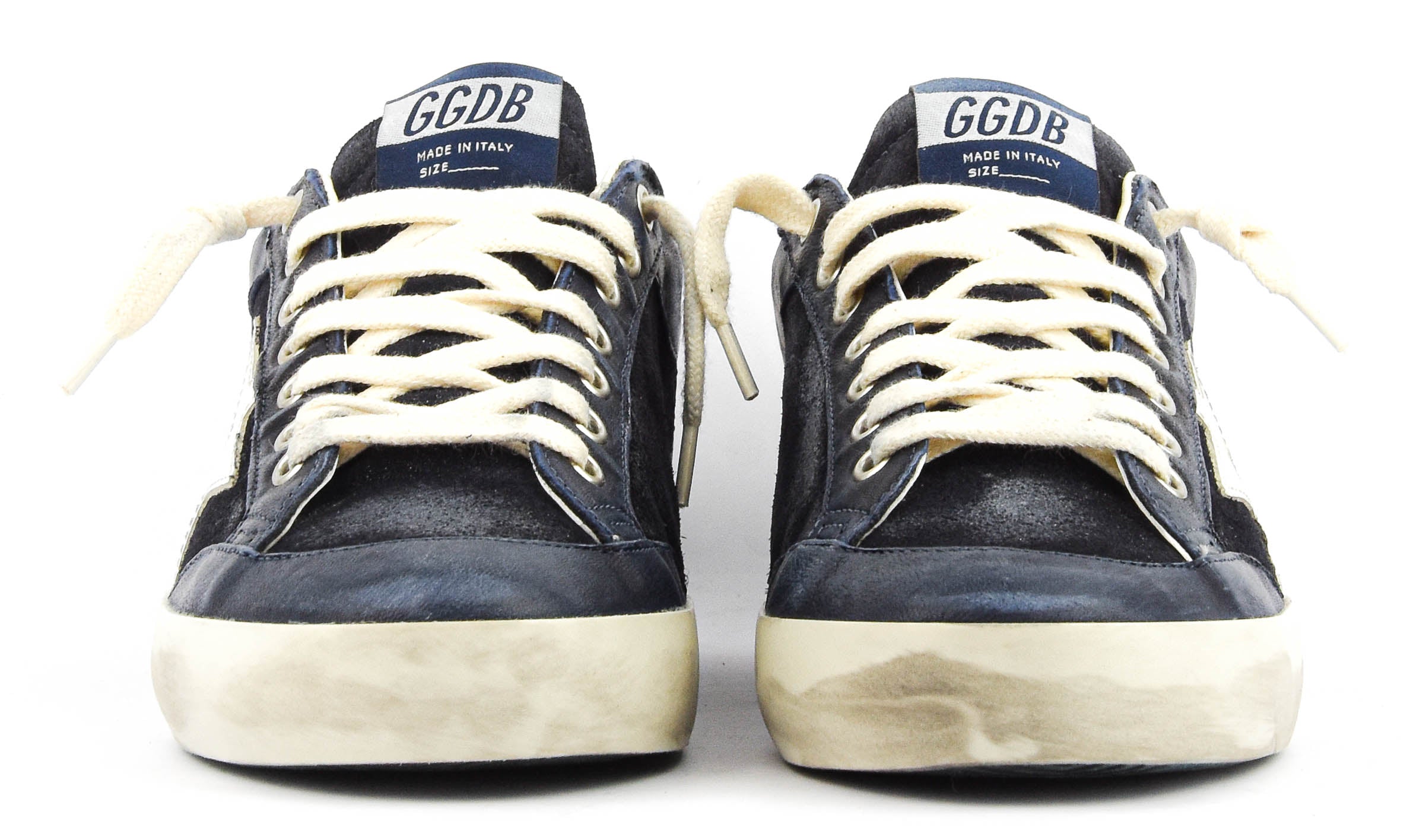 GOLDEN GOOSE SUPERSTAR DARK BLUE WHITE