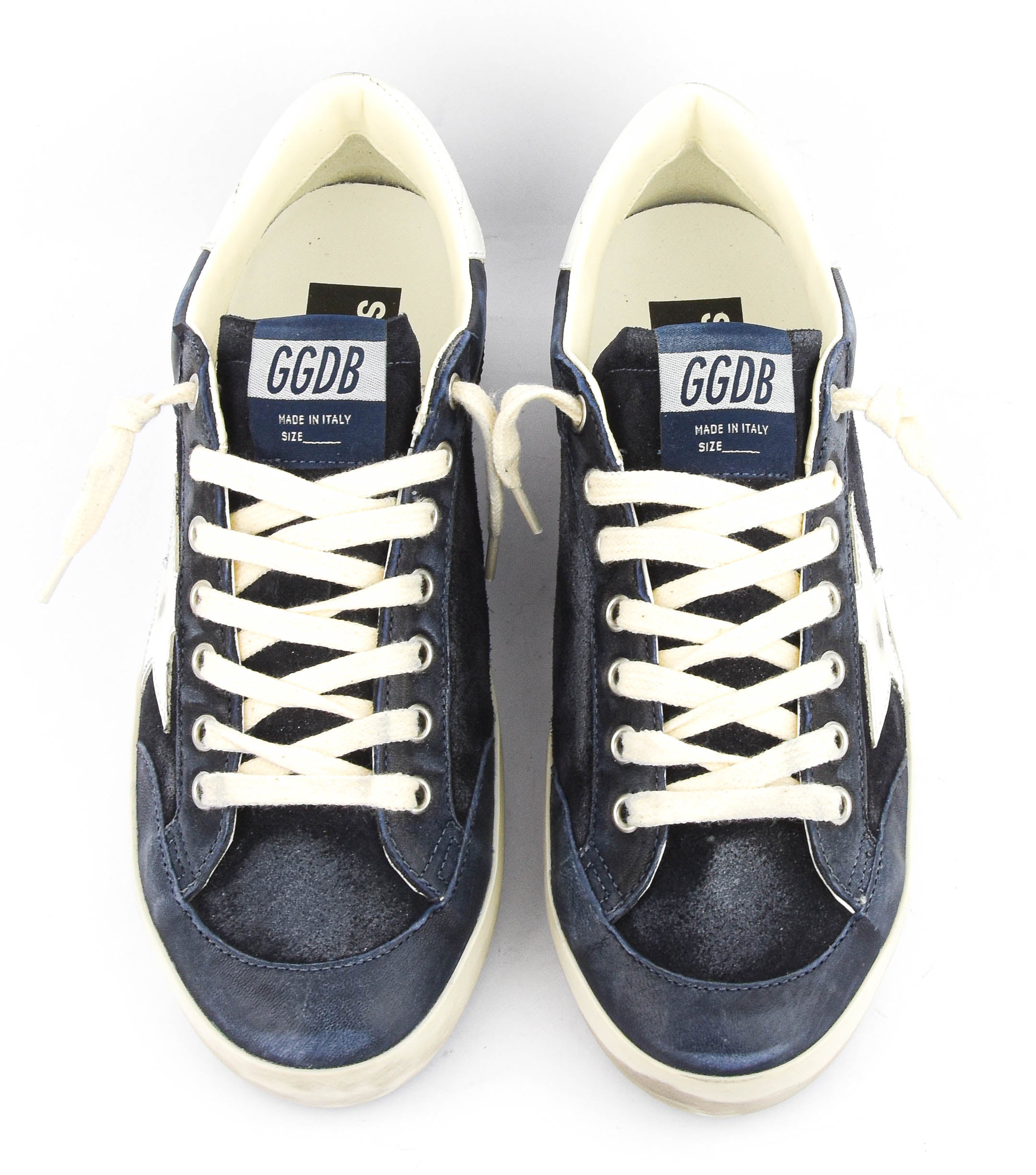GOLDEN GOOSE SUPERSTAR DARK BLUE WHITE