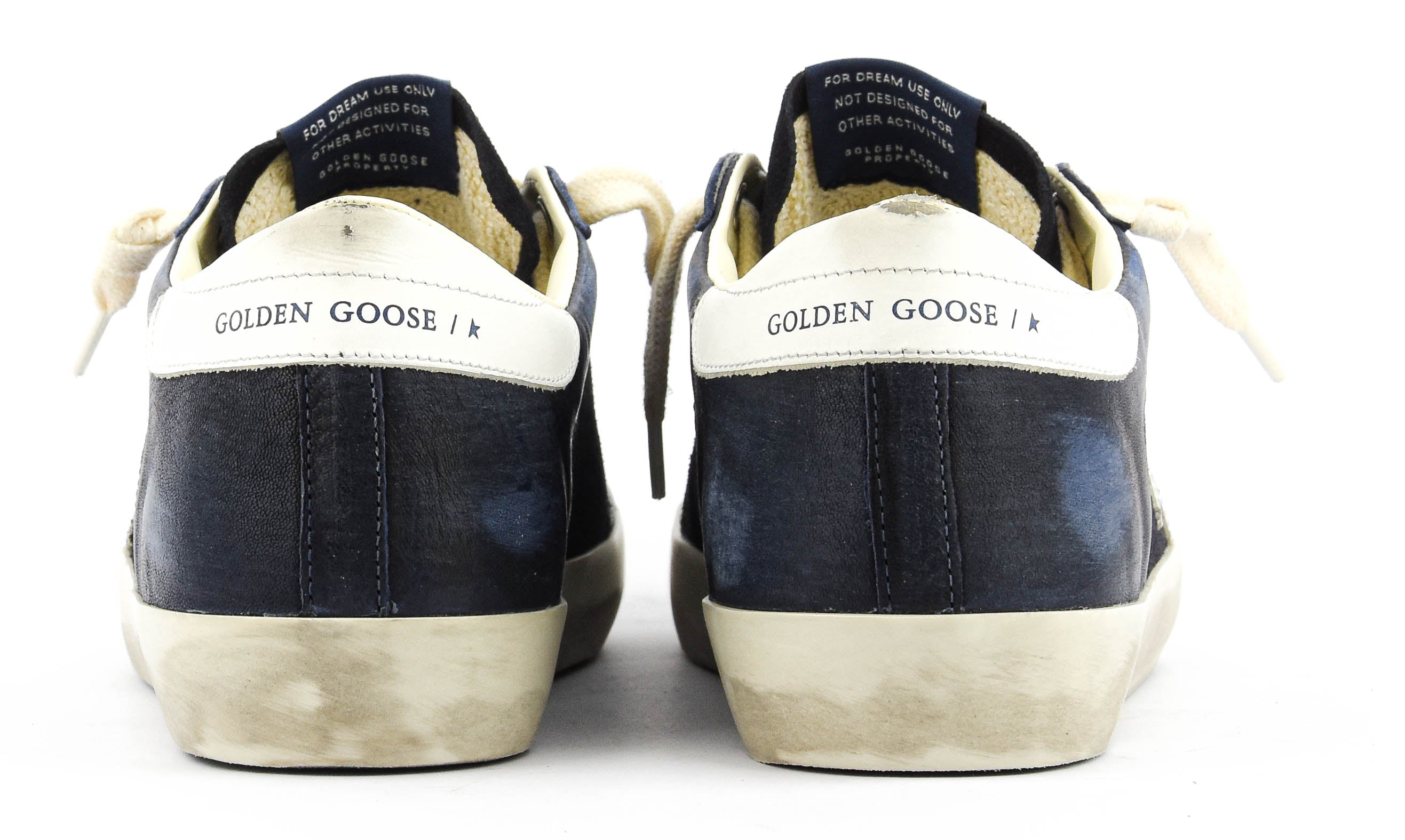 GOLDEN GOOSE SUPERSTAR DARK BLUE WHITE
