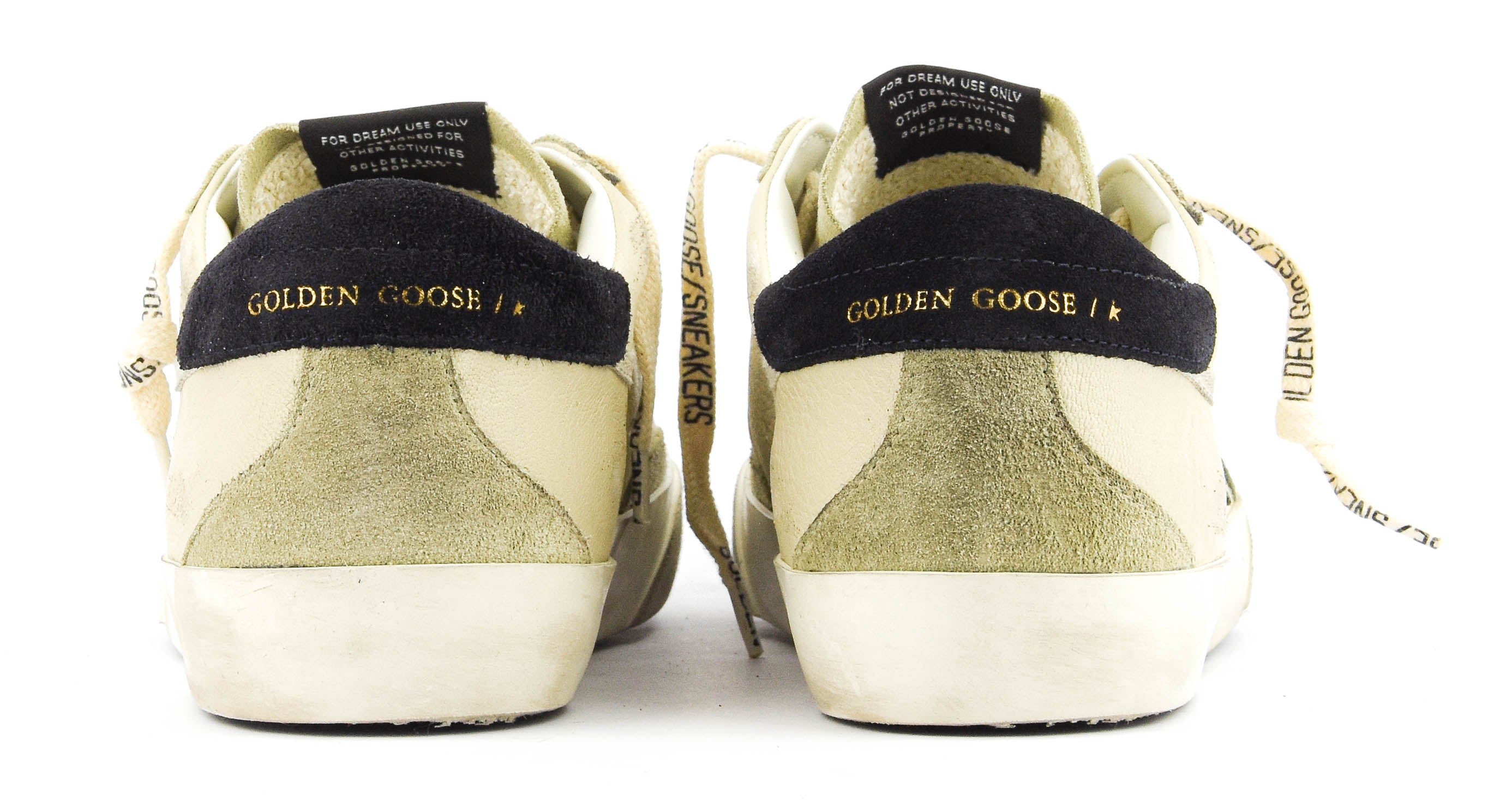 GOLDEN GOOSE SUPERSTAR CREAM OLIVE
