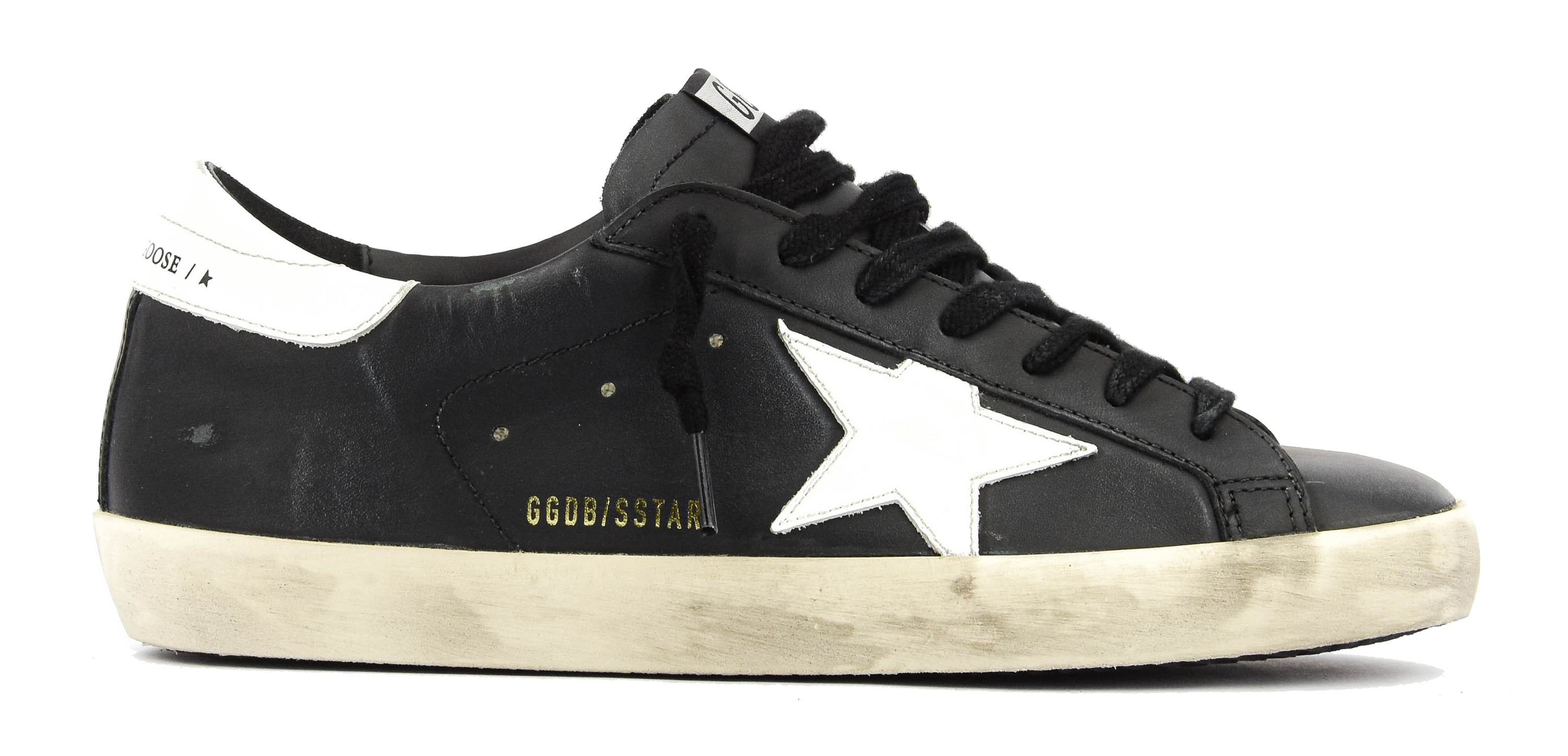 GOLDEN GOOSE SUPERSTAR BLACK WHITE