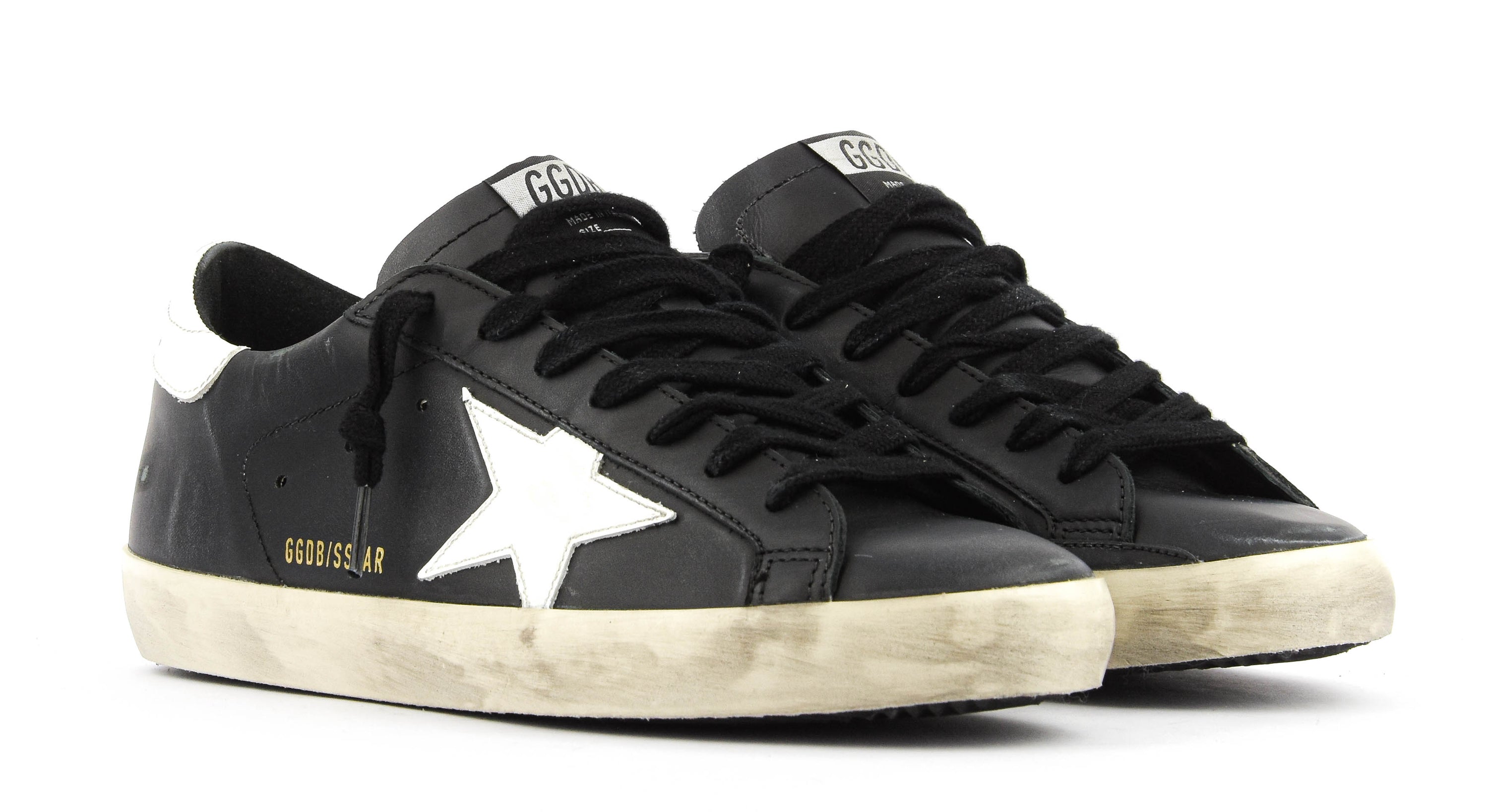 GOLDEN GOOSE SUPERSTAR BLACK WHITE