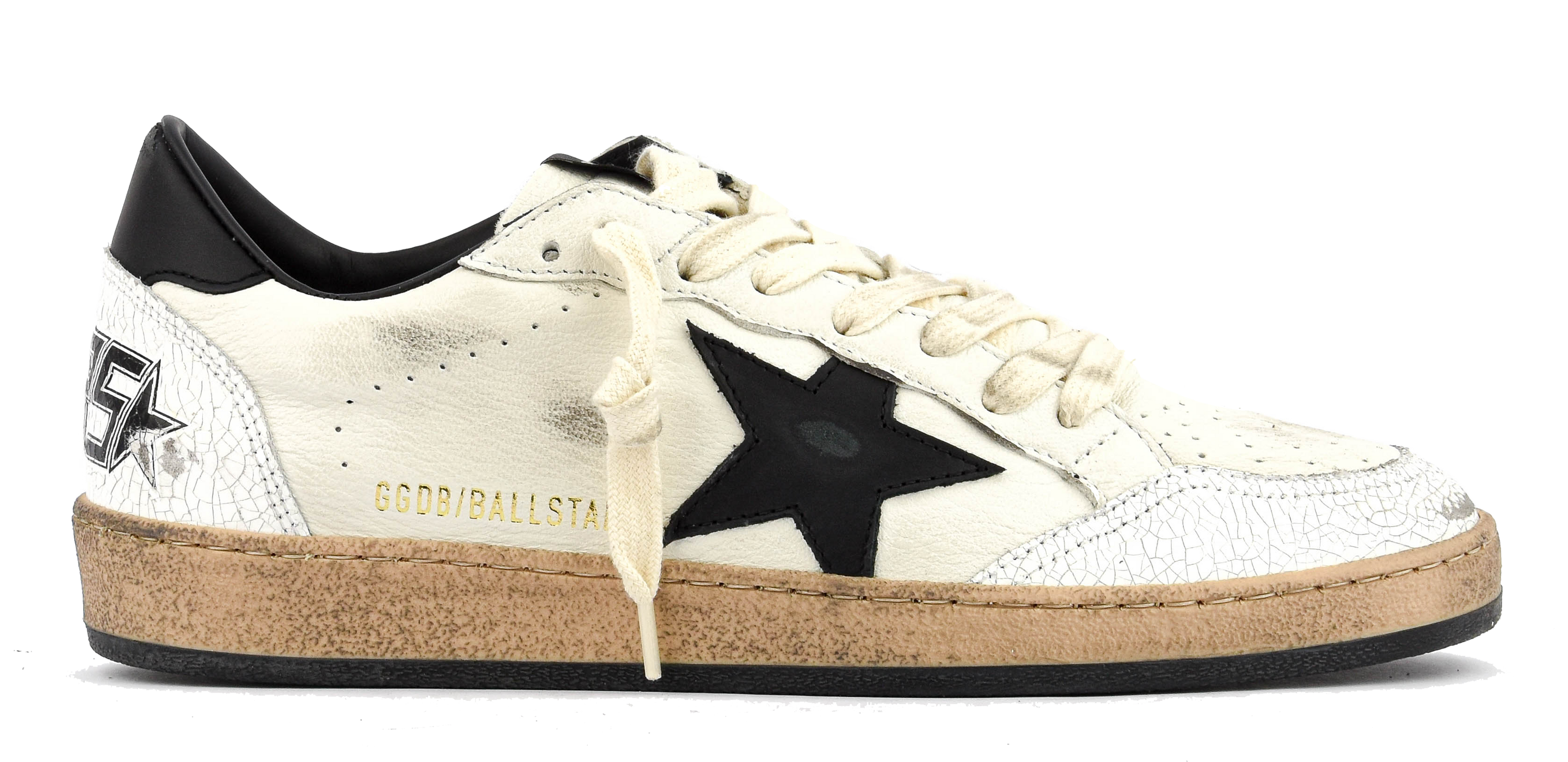 GOLDEN GOOSE BALLSTAR WHITE BLACK