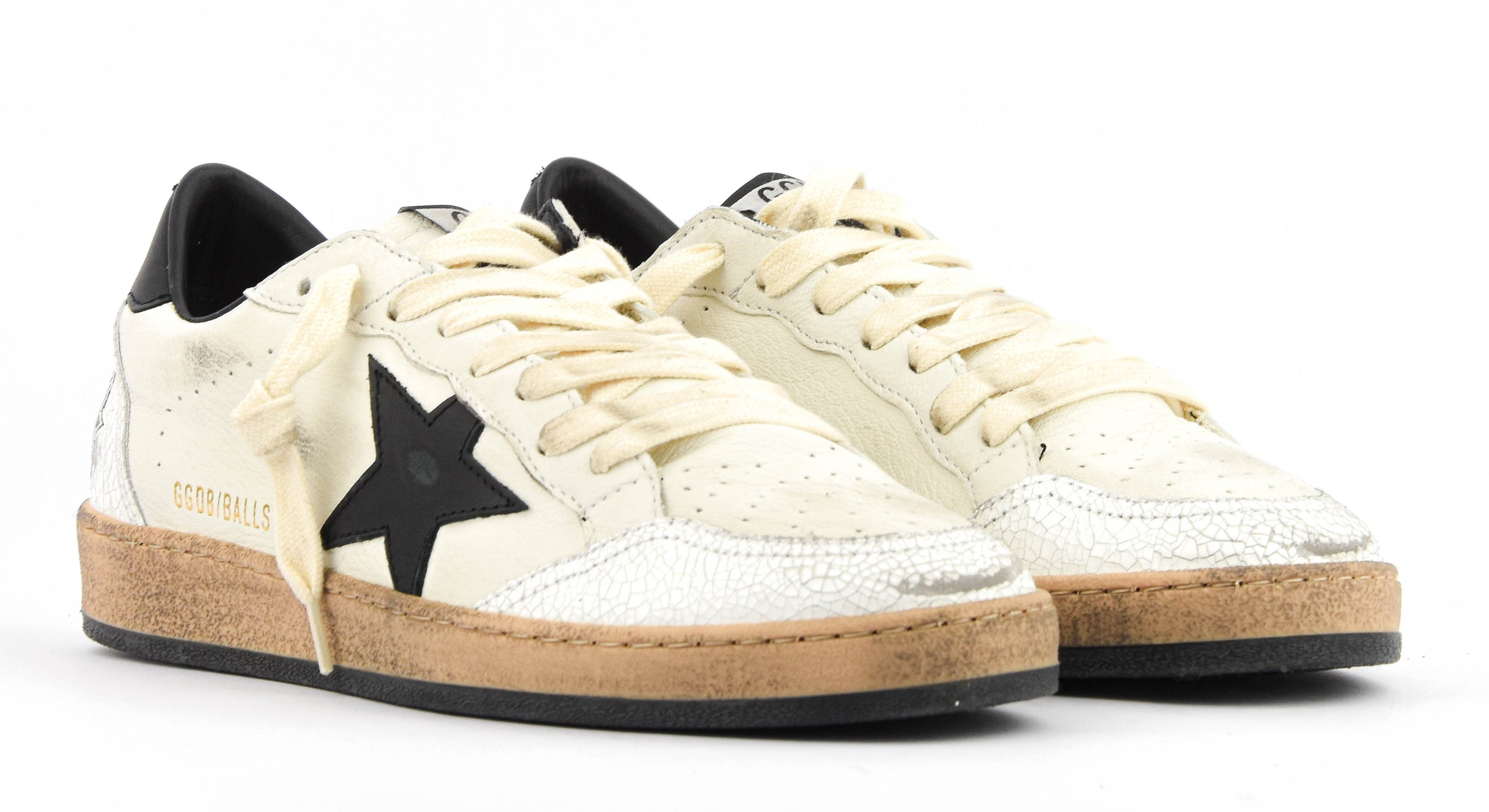 GOLDEN GOOSE BALLSTAR WHITE BLACK