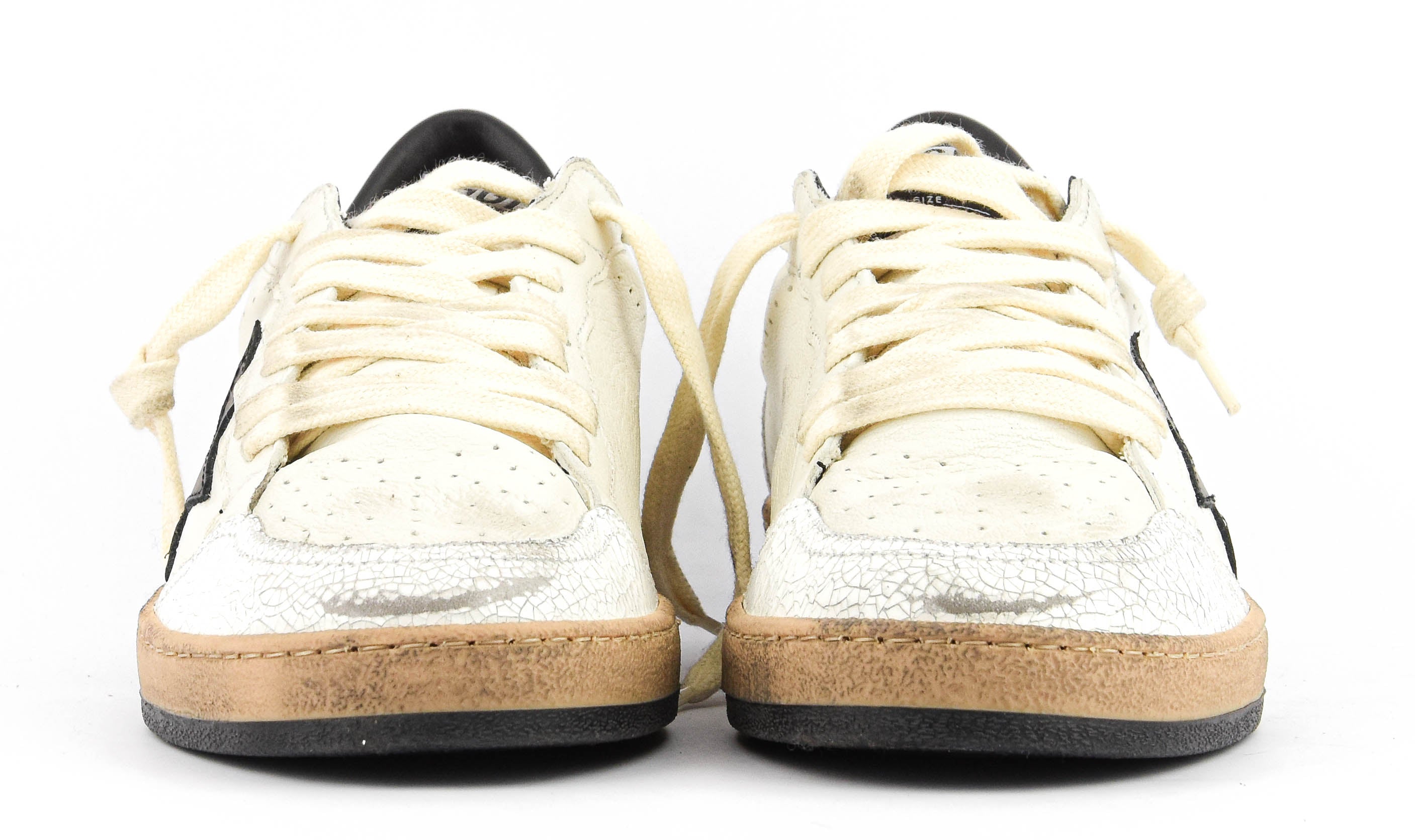 GOLDEN GOOSE BALLSTAR WHITE BLACK