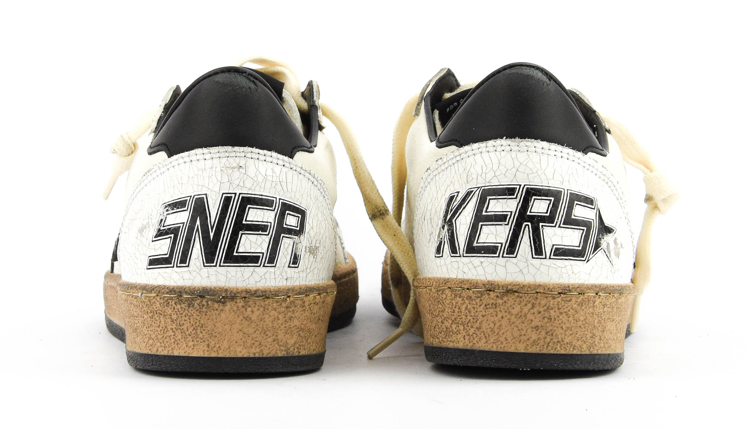 GOLDEN GOOSE BALLSTAR WHITE BLACK