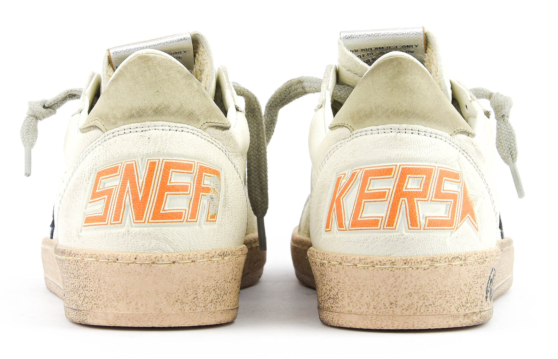GOLDEN GOOSE BALLSTAR WHITE BLUE