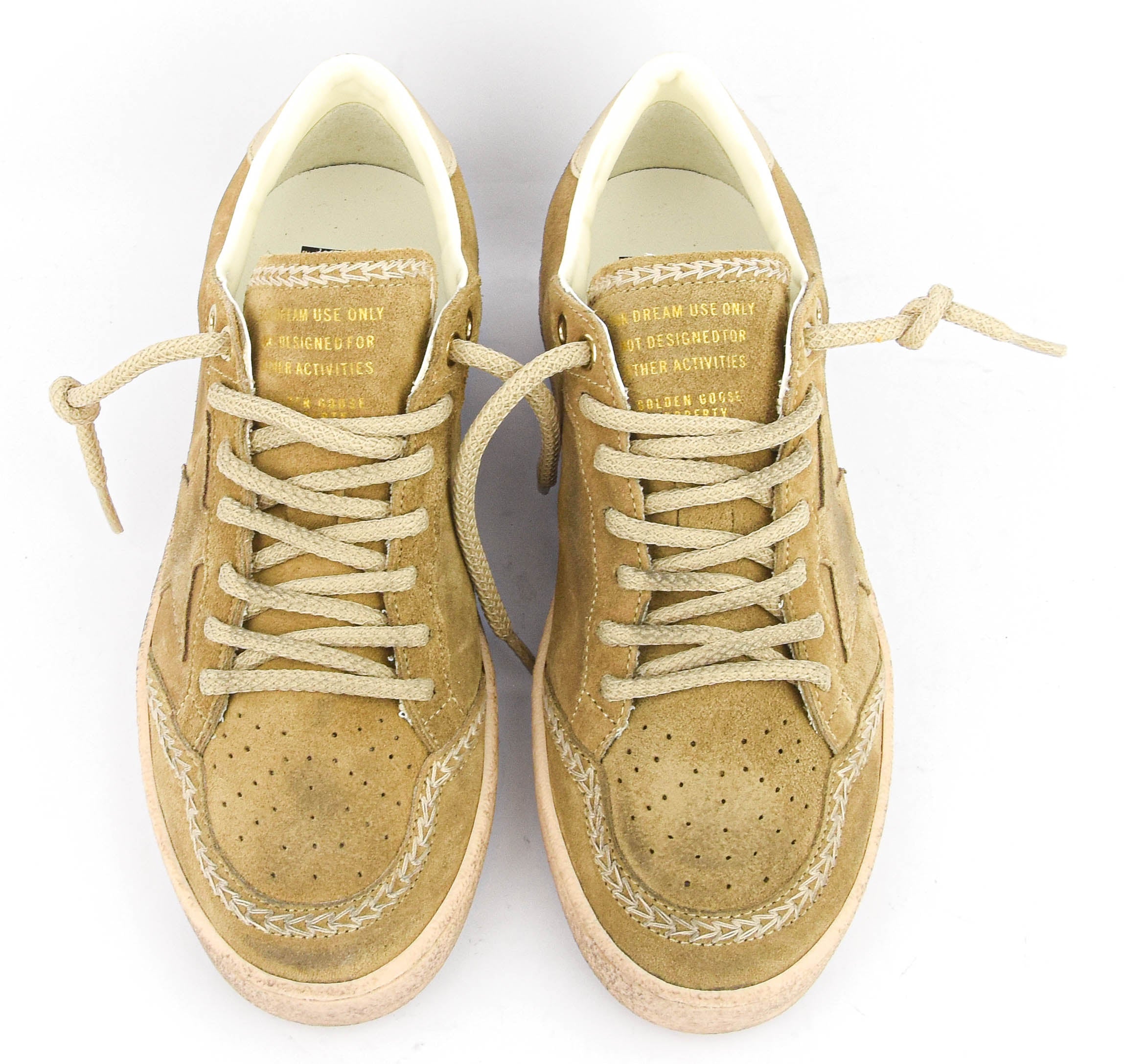 GOLDEN GOOSE BALLSTAR TOBACCO SUEDE