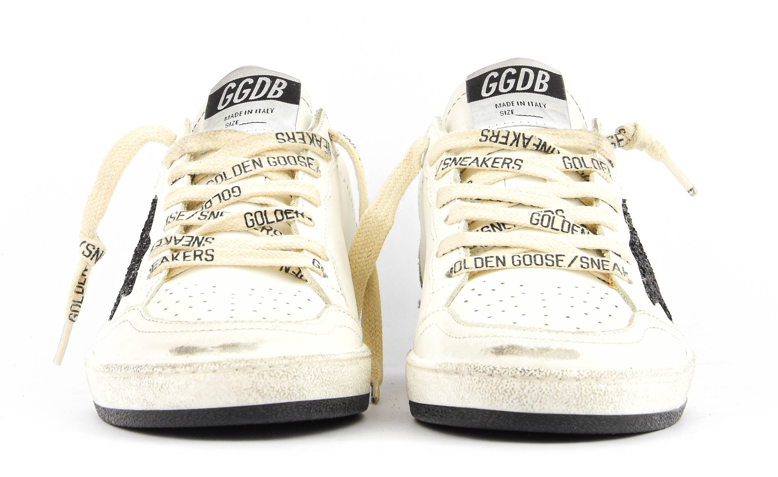 GOLDEN GOOSE BALLSTAR WHITE/BLACK/GOLD