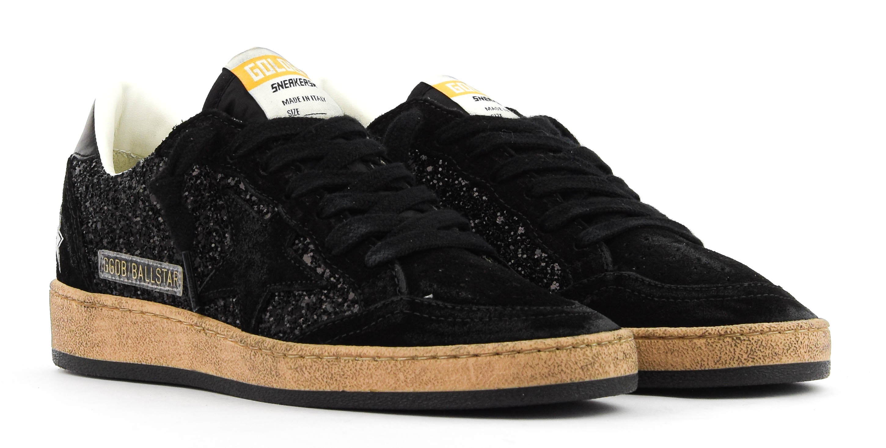 GOLDEN GOOSE BALLSTAR BLACK SUEDE