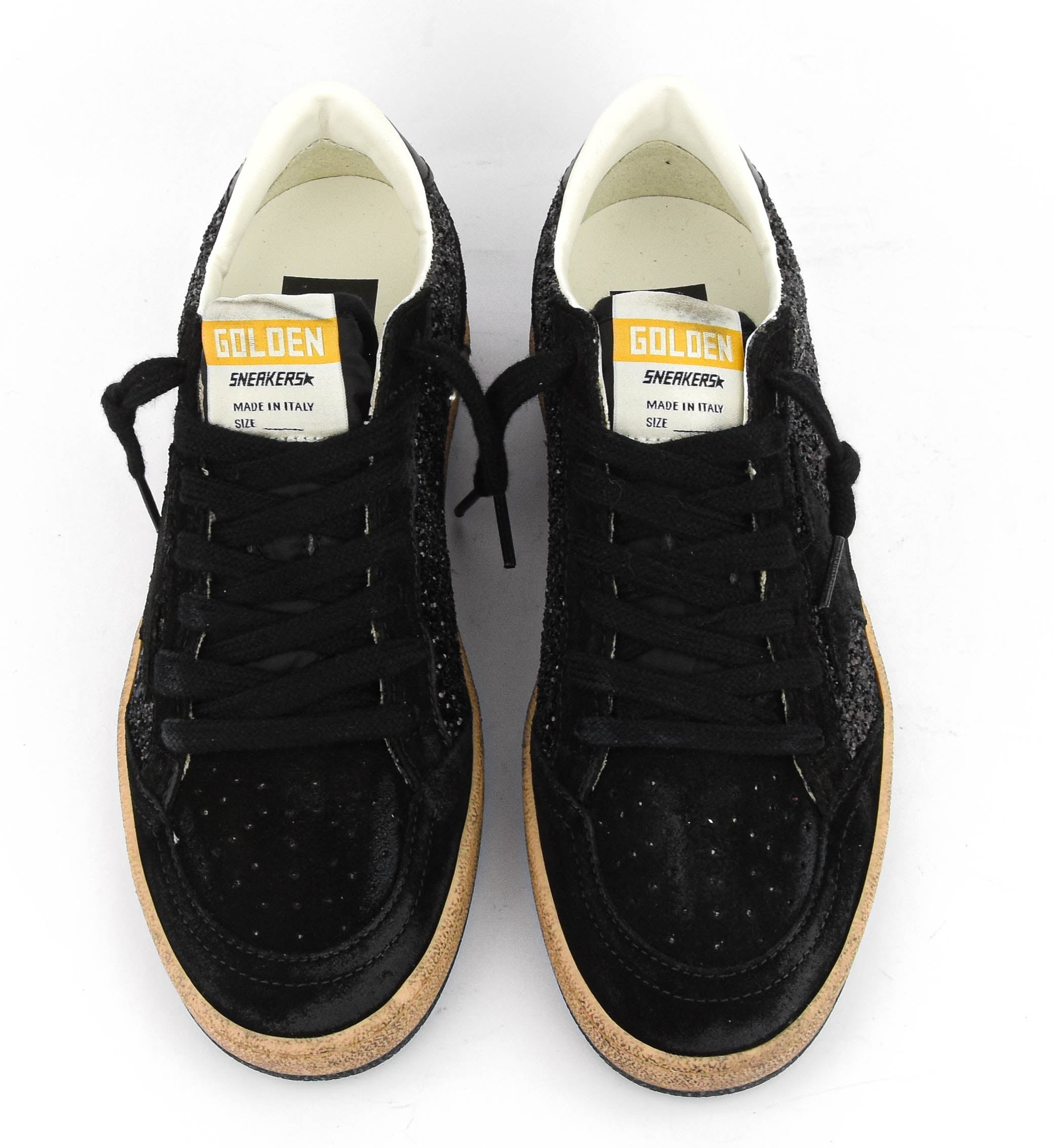 GOLDEN GOOSE BALLSTAR BLACK SUEDE