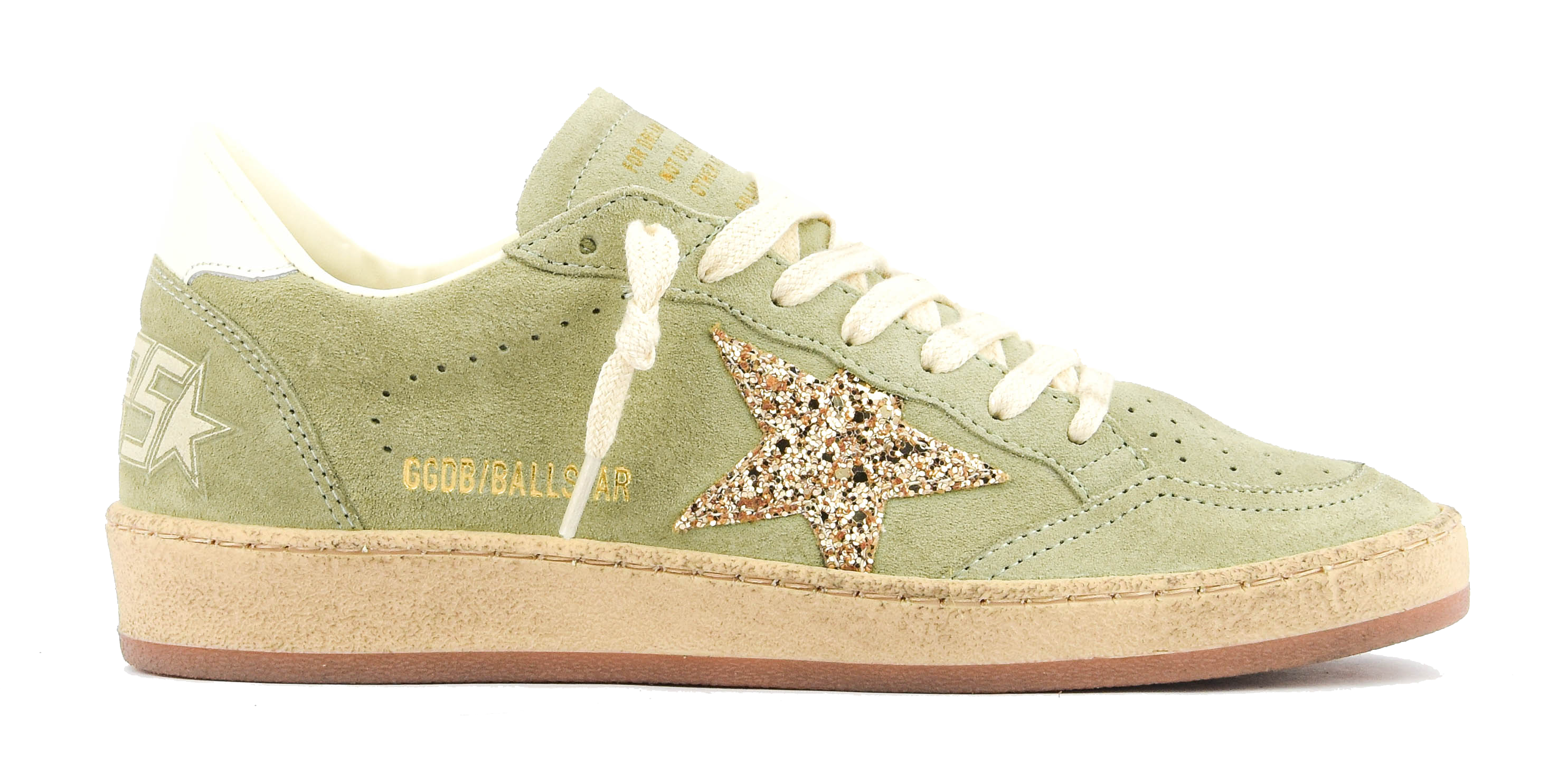 GOLDEN GOOSE BALLSTAR SAGE/GOLD