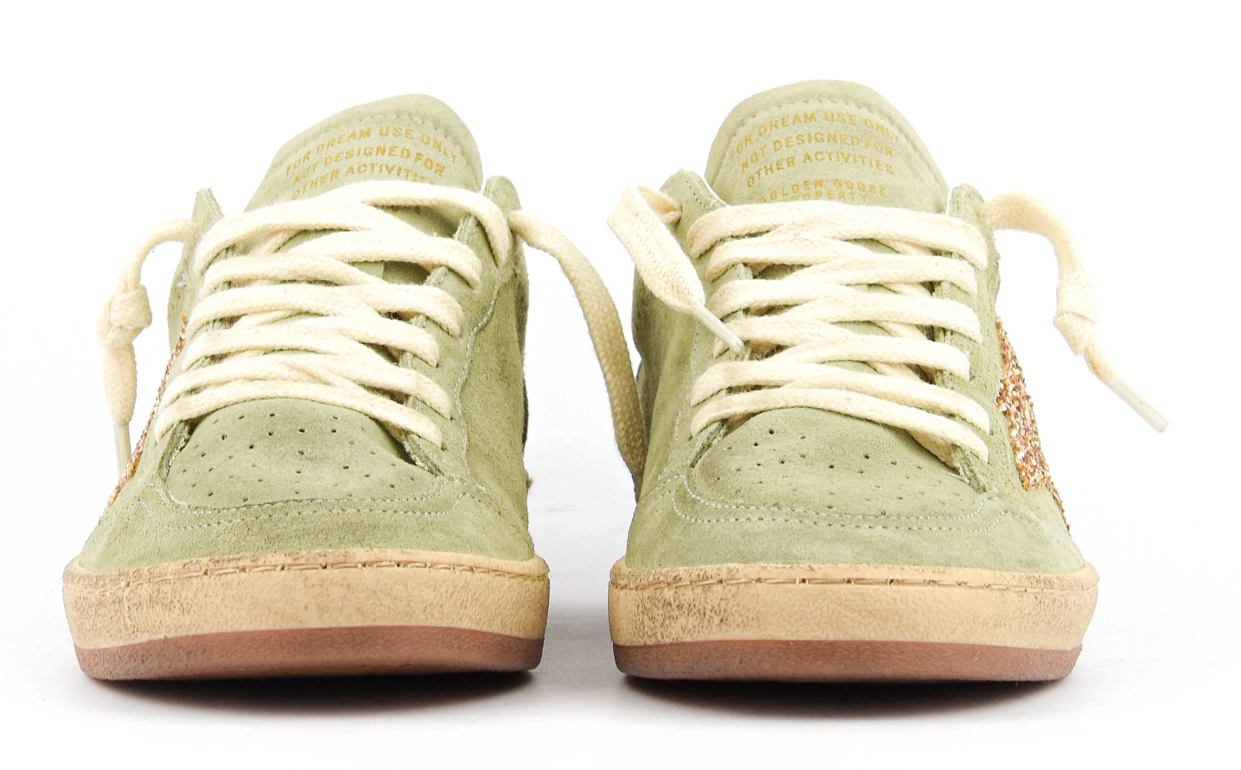 GOLDEN GOOSE BALLSTAR SAGE/GOLD