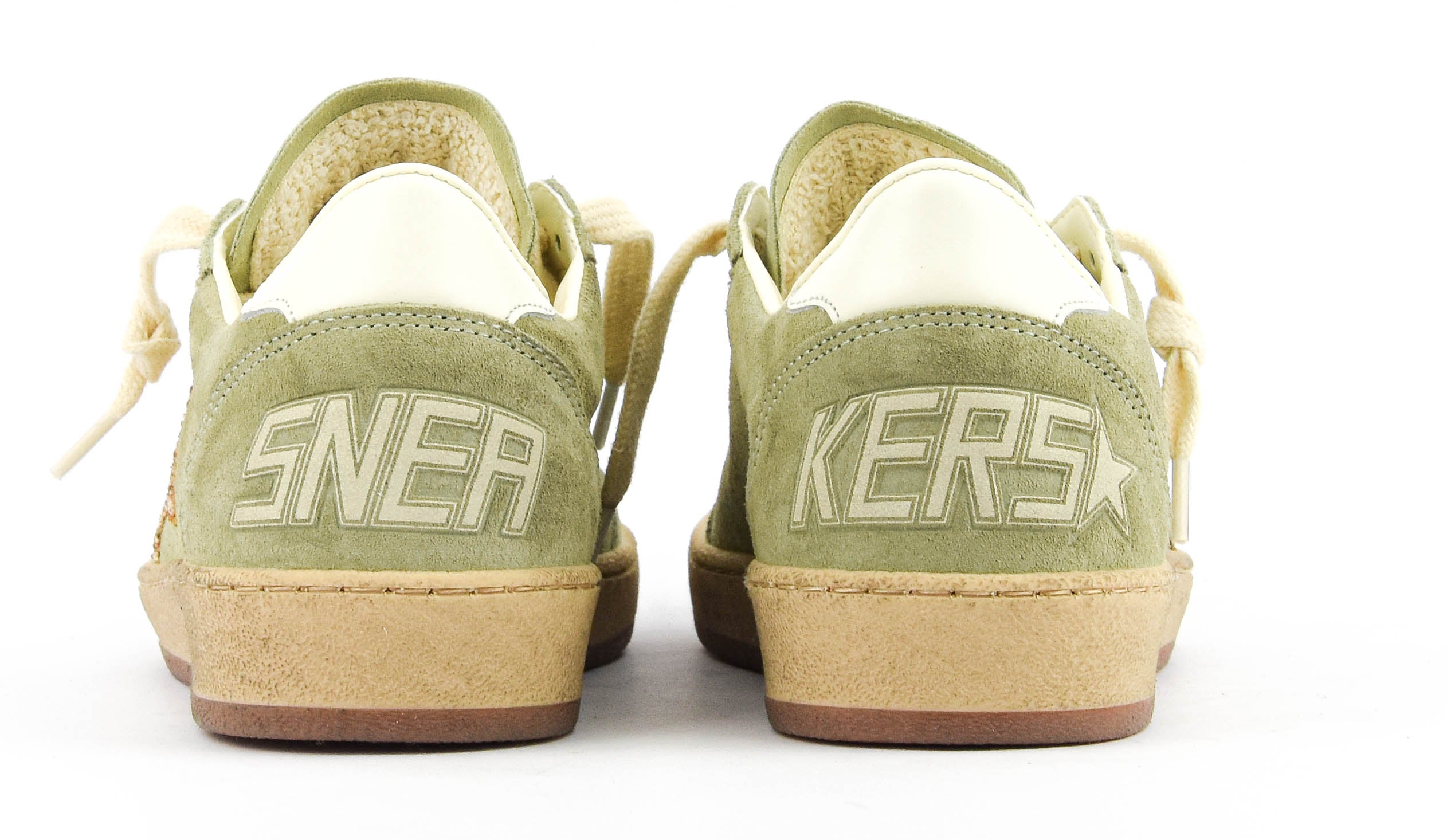 GOLDEN GOOSE BALLSTAR SAGE/GOLD