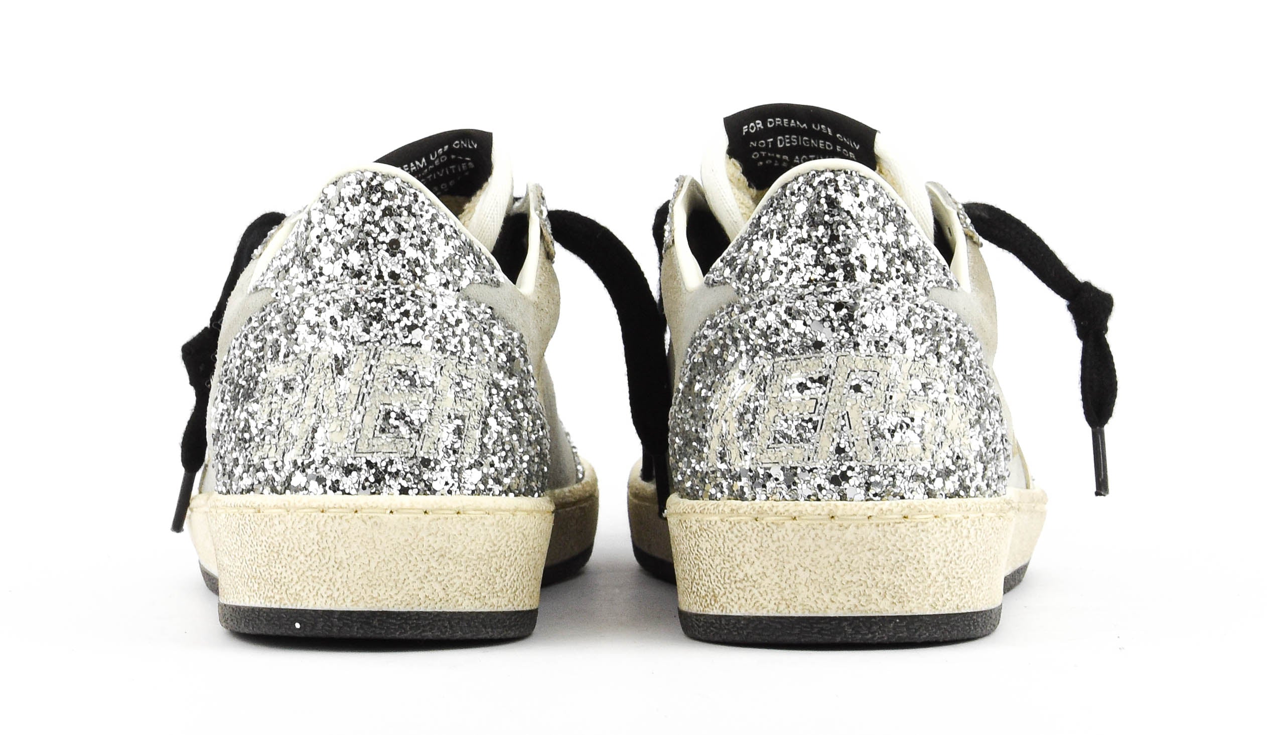 GOLDEN GOOSE BALLSTAR GREY/SILVER