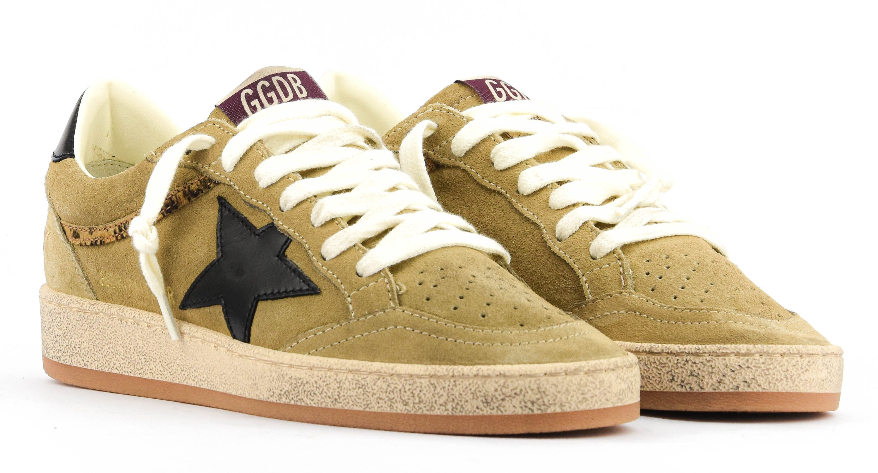 GOLDEN GOOSE BALLSTAR WARM BEIGE/BLACK