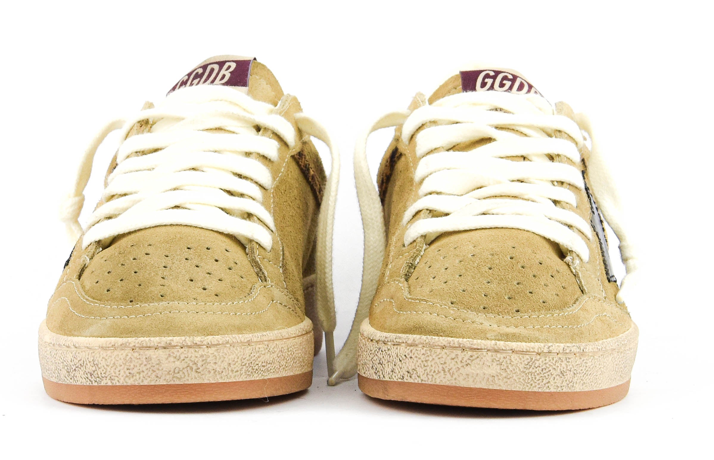 GOLDEN GOOSE BALLSTAR WARM BEIGE/BLACK