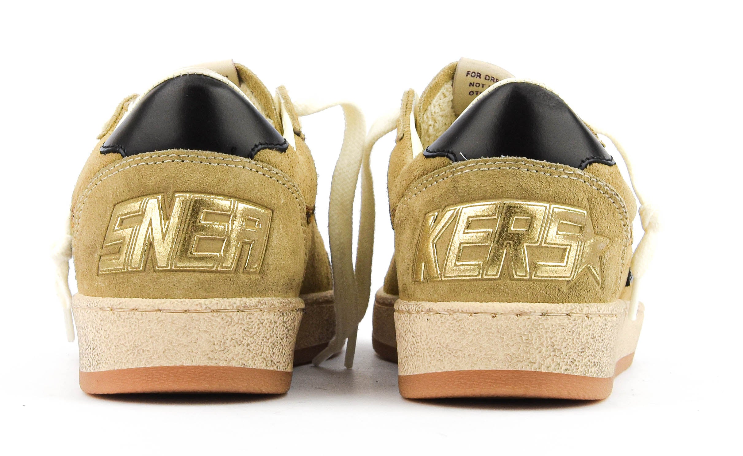 GOLDEN GOOSE BALLSTAR WARM BEIGE/BLACK