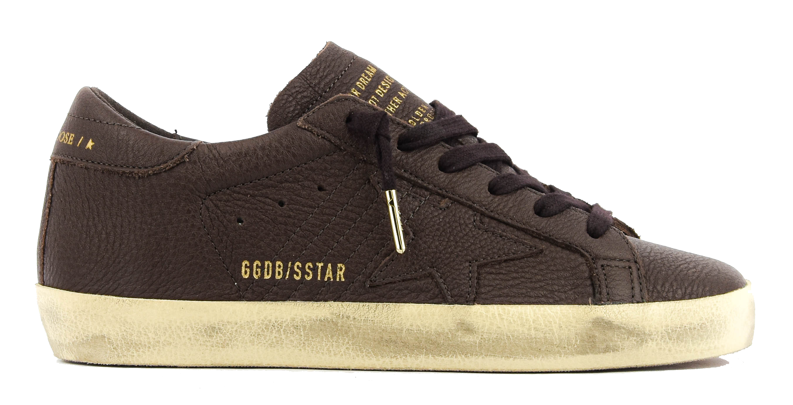 GOLDEN GOOSE SUPERSTAR DARK BROWN