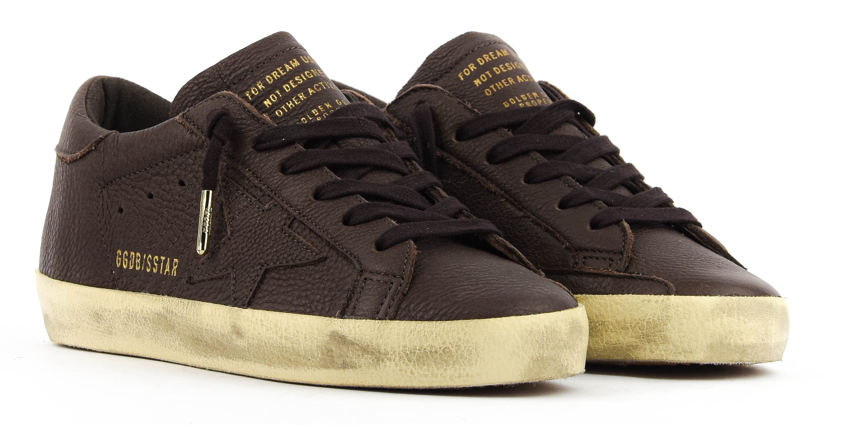 GOLDEN GOOSE SUPERSTAR DARK BROWN