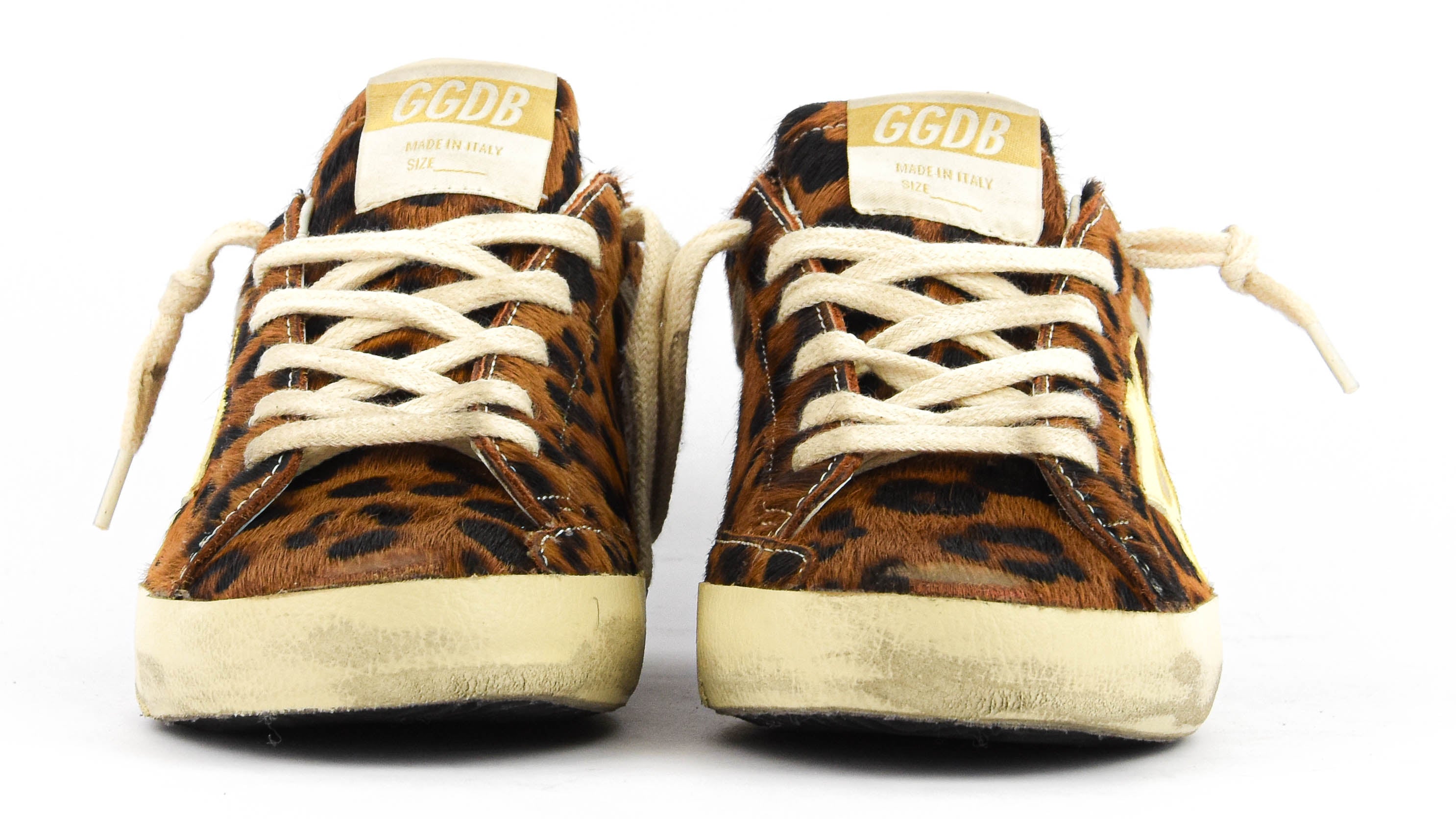 GOLDEN GOOSE SUPERSTAR LEOPARD/ PALE YELLOW