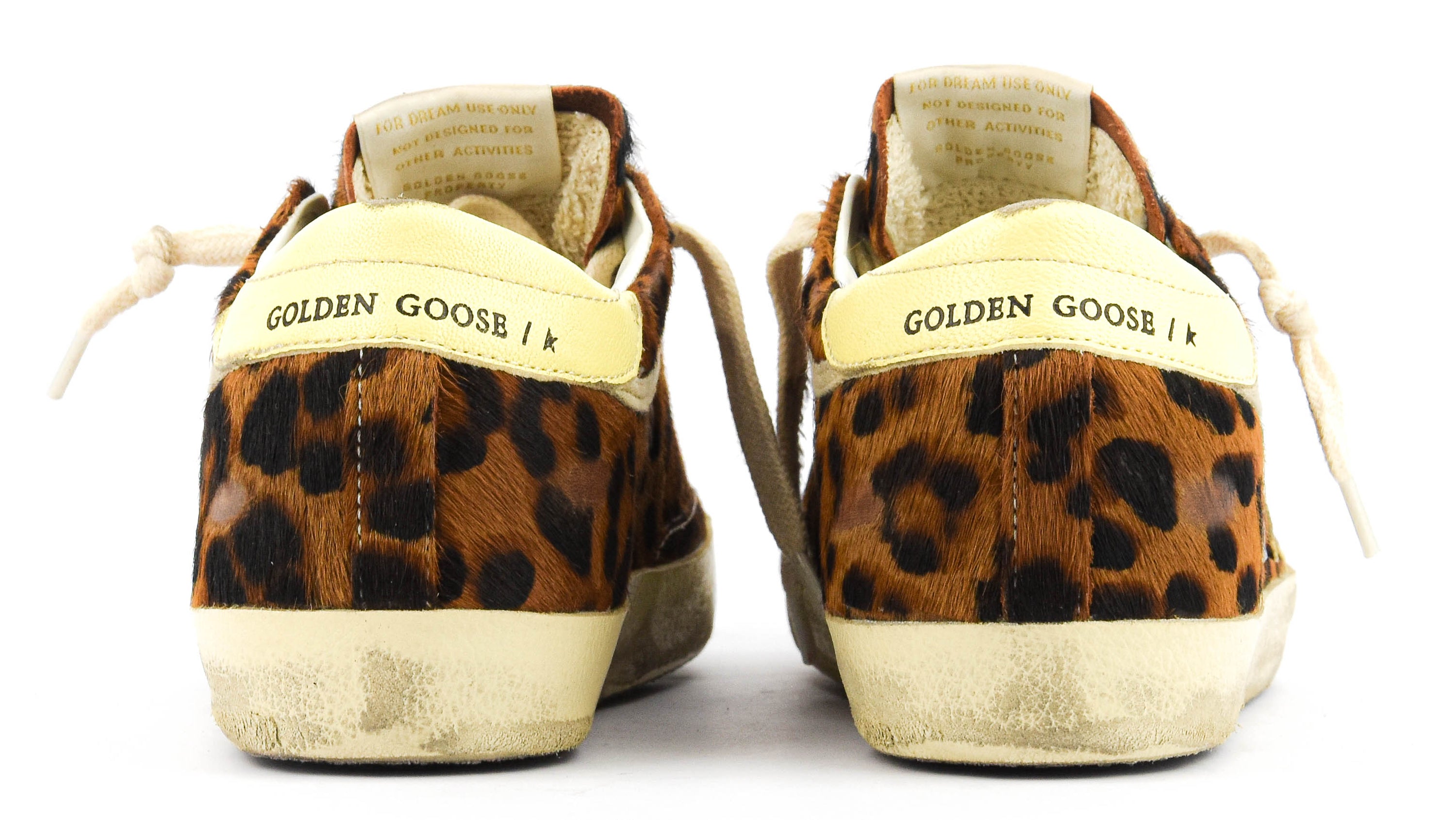 GOLDEN GOOSE SUPERSTAR LEOPARD/ PALE YELLOW