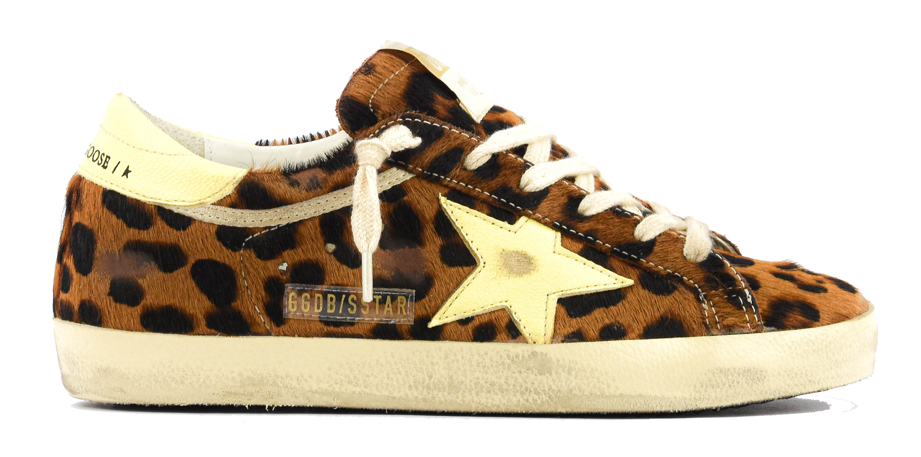 GOLDEN GOOSE SUPERSTAR LEOPARD/ PALE YELLOW