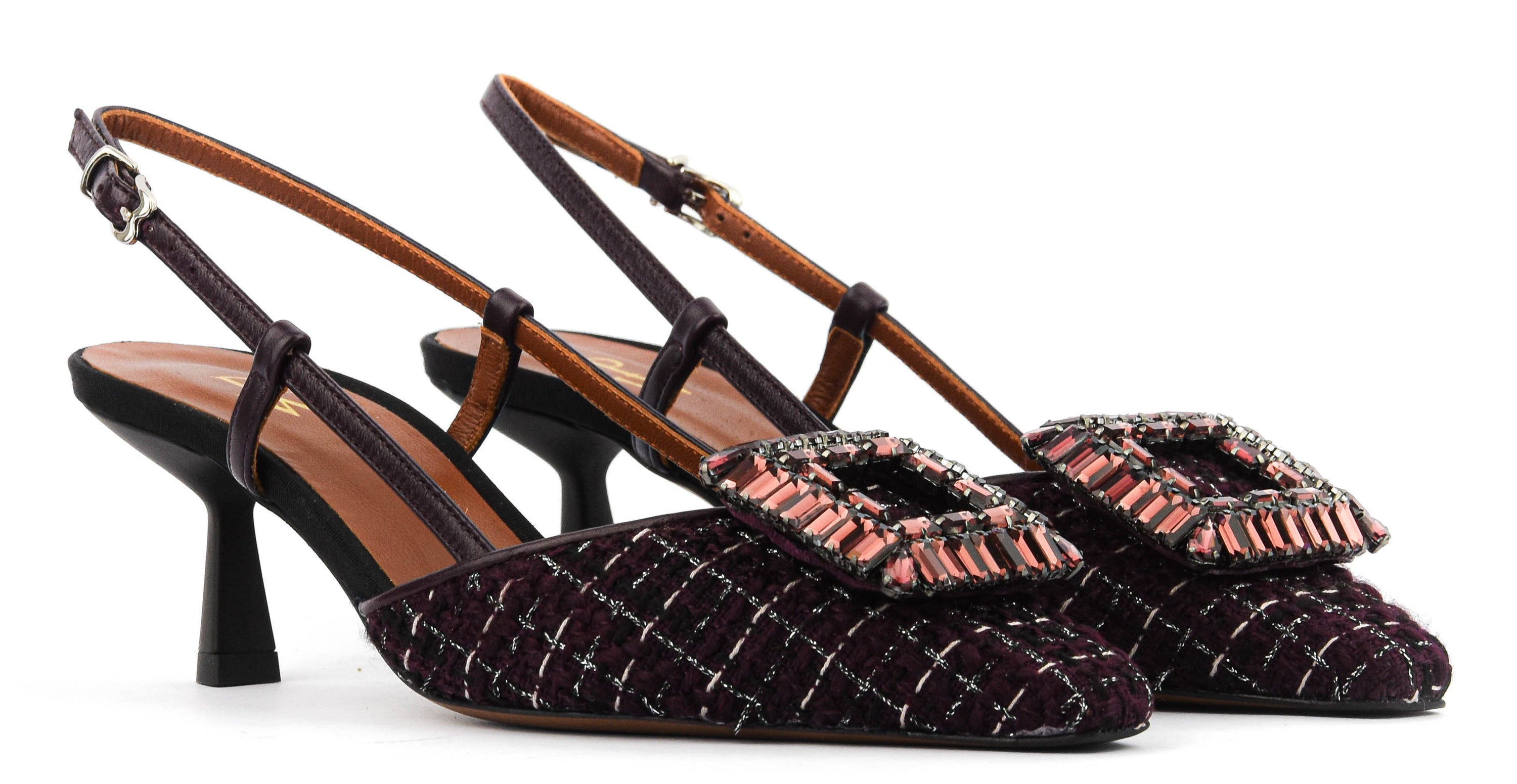 PAUL WARMER LOULOU SQUARE BOUCLE BORDO