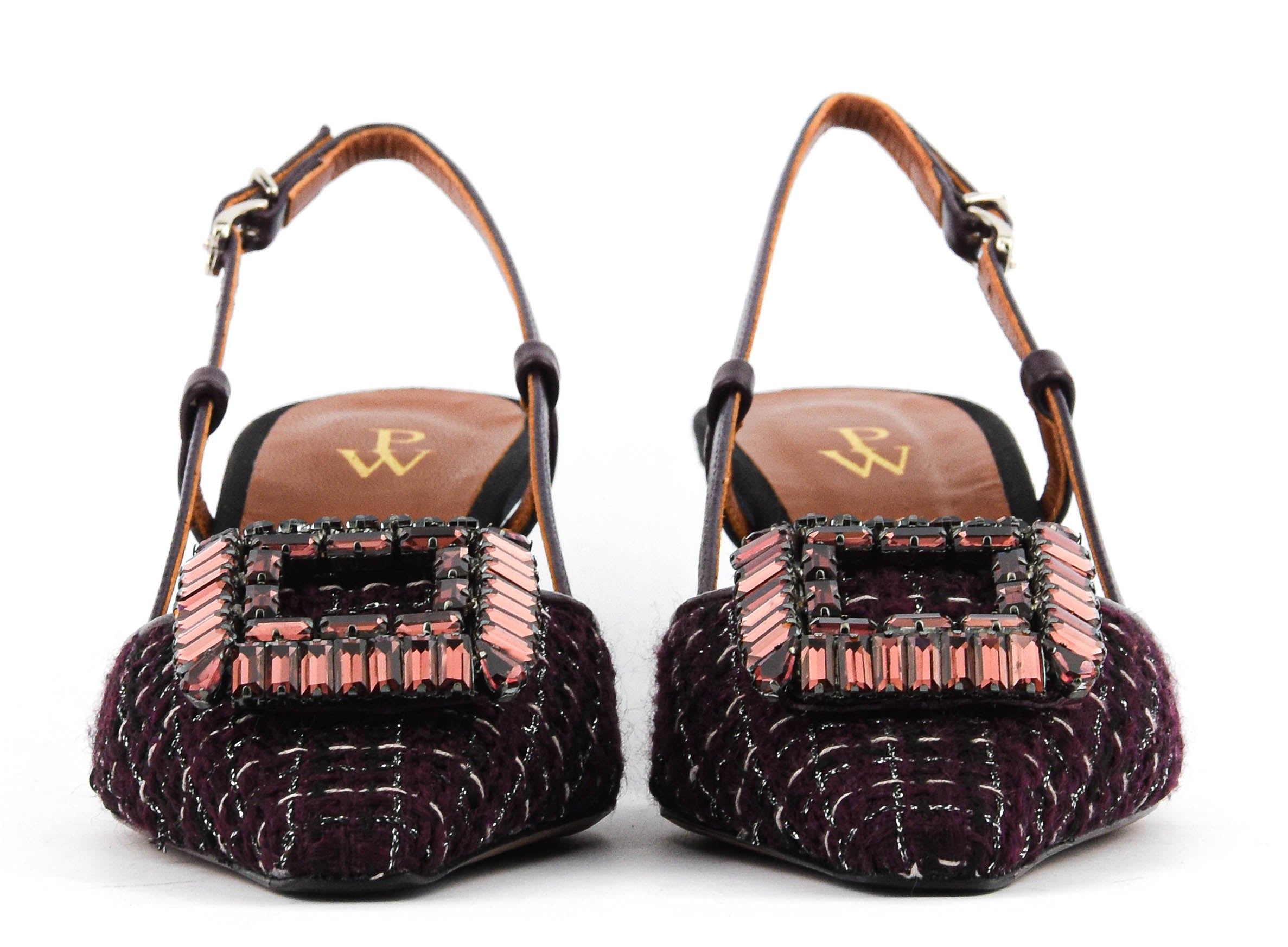 PAUL WARMER LOULOU SQUARE BOUCLE BORDO