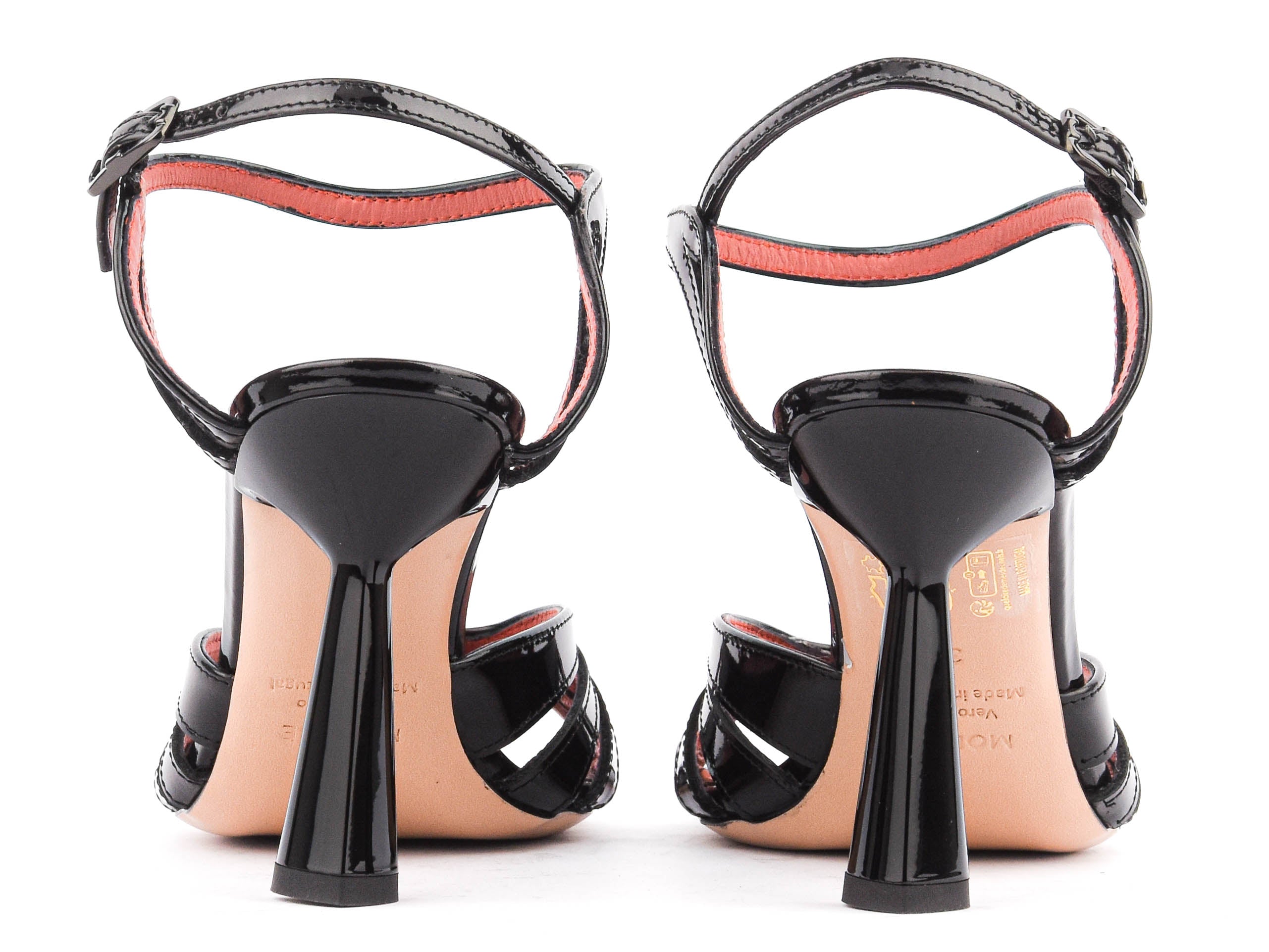 MOROBE MILLIE 06 BLACK VERNIS SANDAL