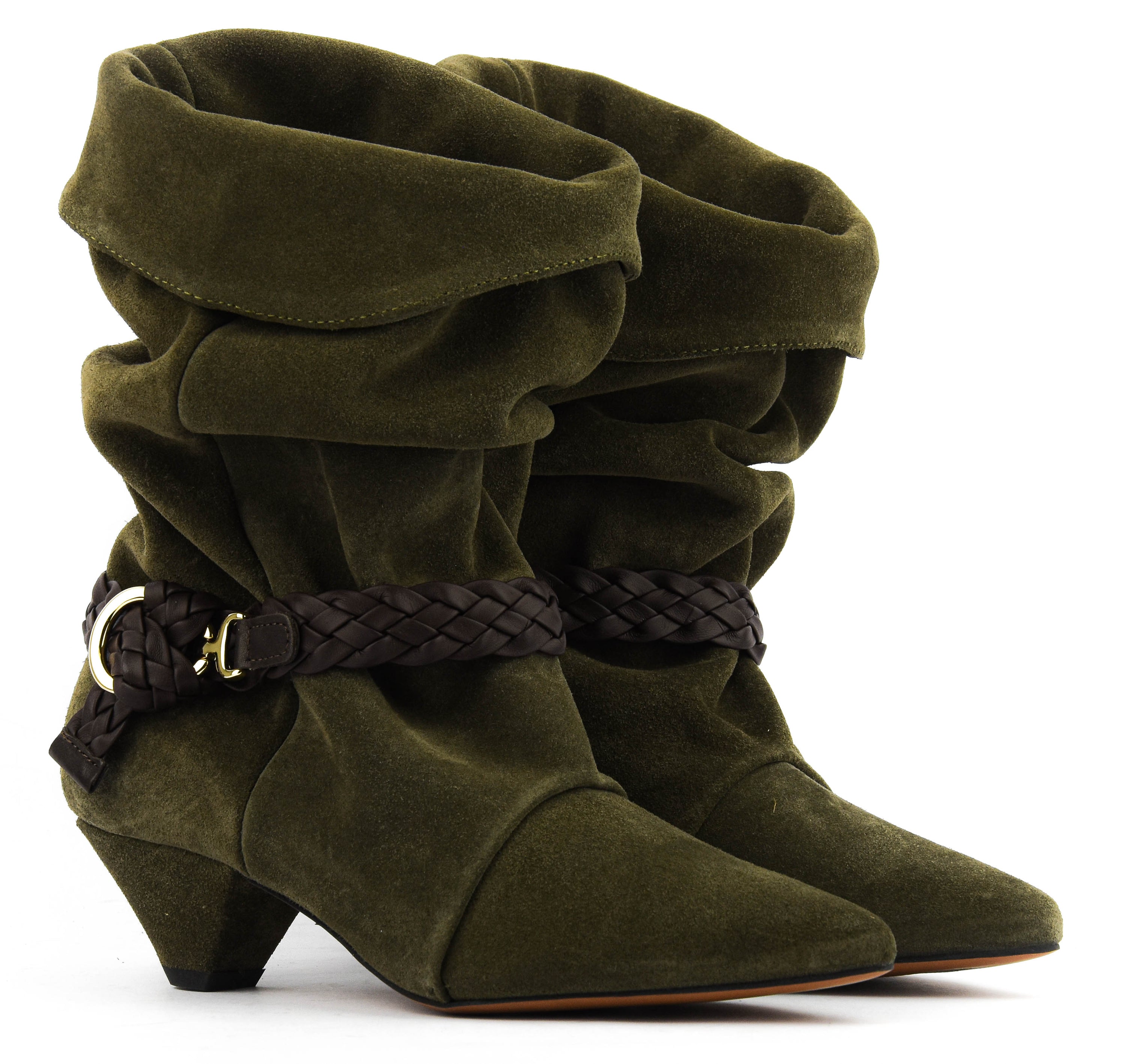 NUBIKK SALLY LYNN GREEN SUEDE